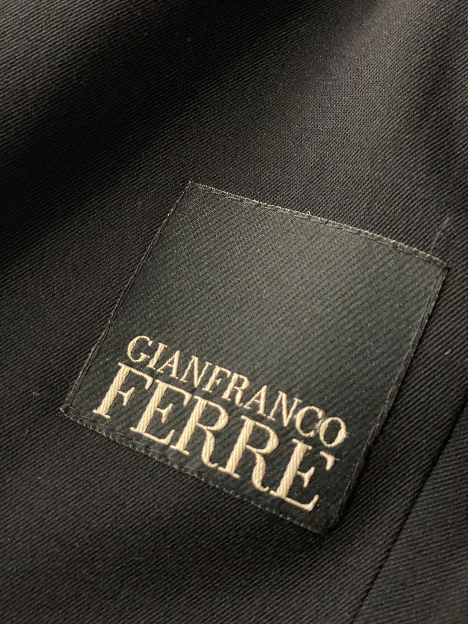 Gianfranco Ferre Black Wool Long Coat Jacket w/ Belt Size 44 - 6