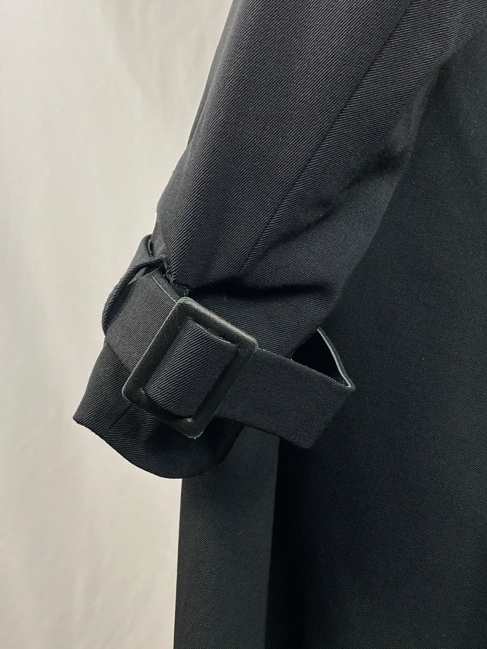 Gianfranco Ferre Black Wool Long Coat Jacket w/ Belt Size 44 - 9