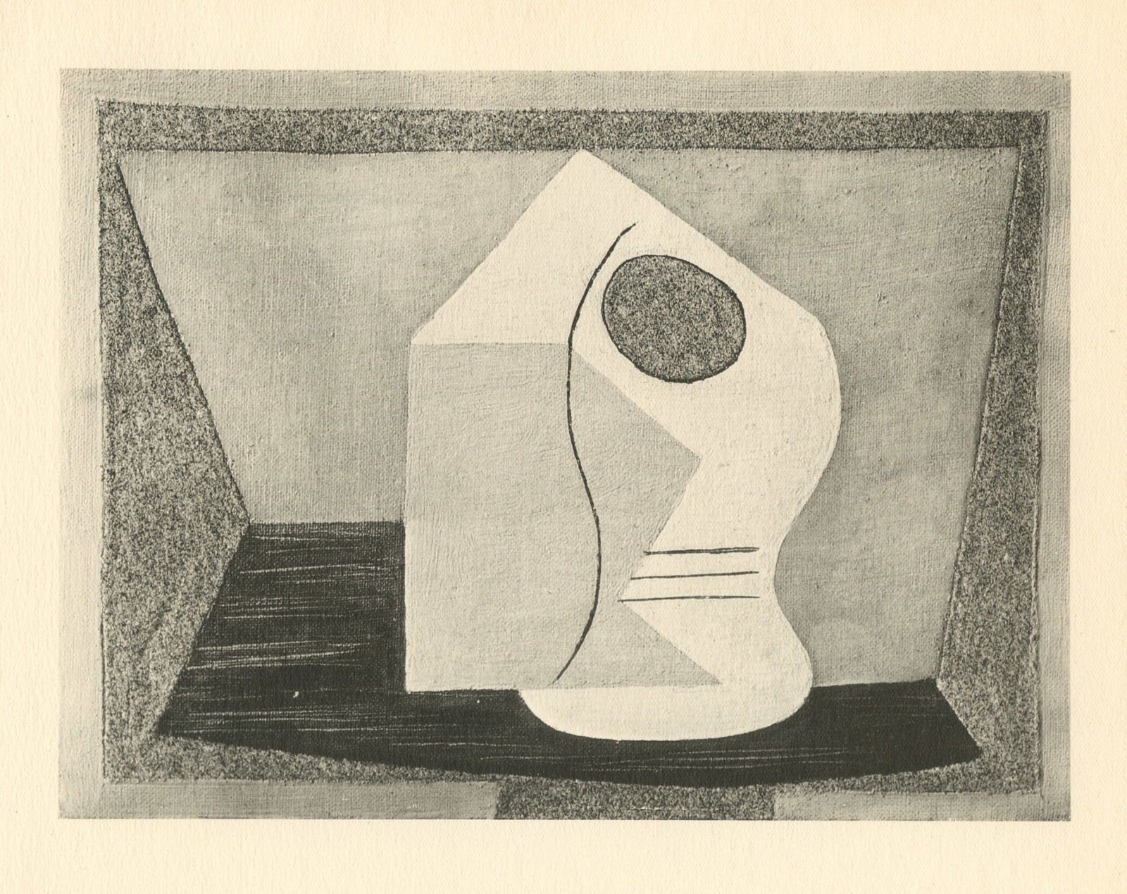 Pablo Picasso - Still Life with Guitar: Title: Pablo Picasso - Still Life with Guitar Description: Medium: collotype (after the painting). Printed in Paris in 1926 in an edition of 700 and published by Christian Zervos for the art revue Cah