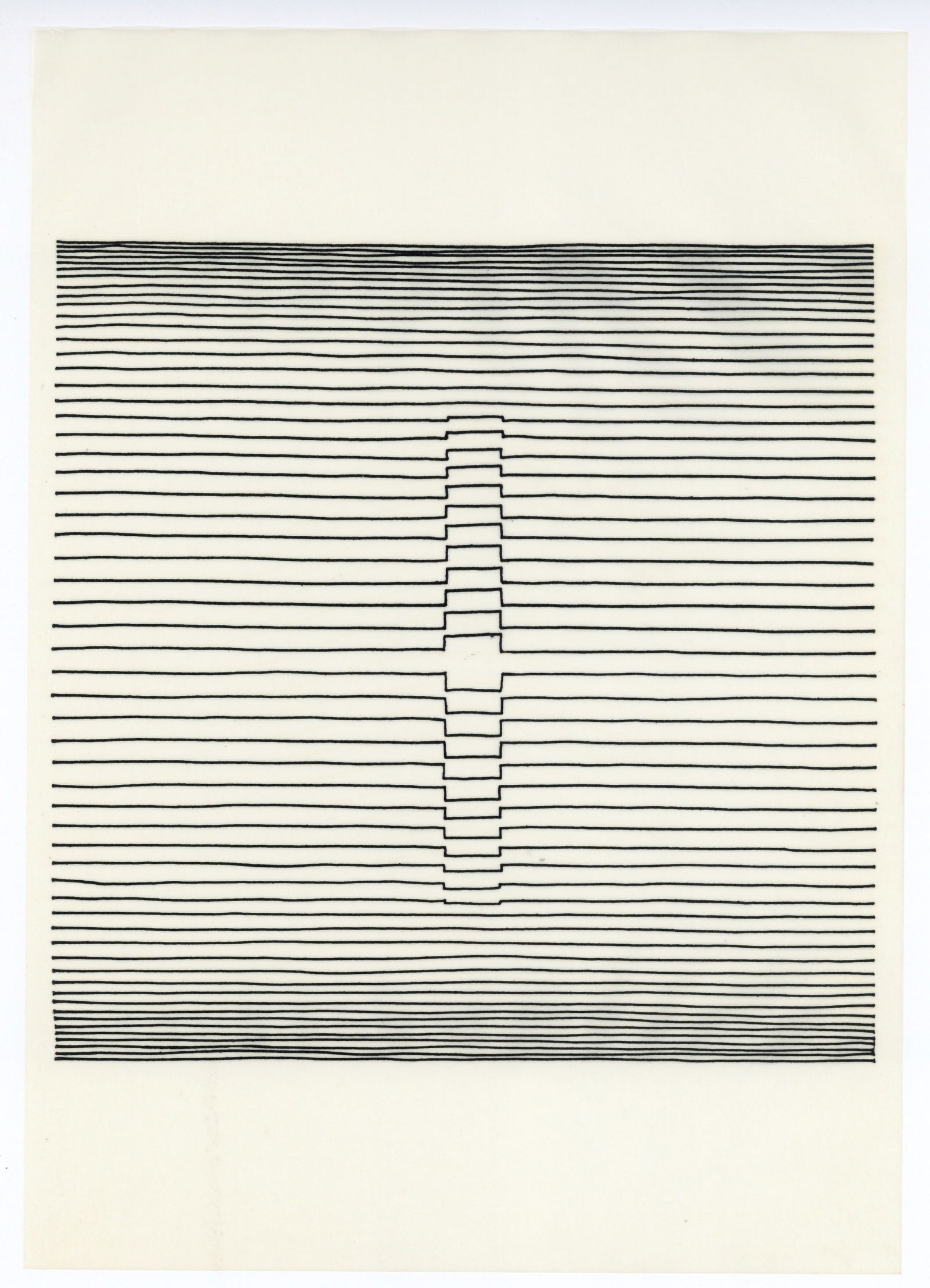 Victor Vasarely screenprint, 1963: Title: Victor Vasarely screenprint, 1963 Description: Medium: screenprint (after the drawing). Printed in 1963 on a special semi-transparent paper in an edition of 450 for "Naissances" and published b