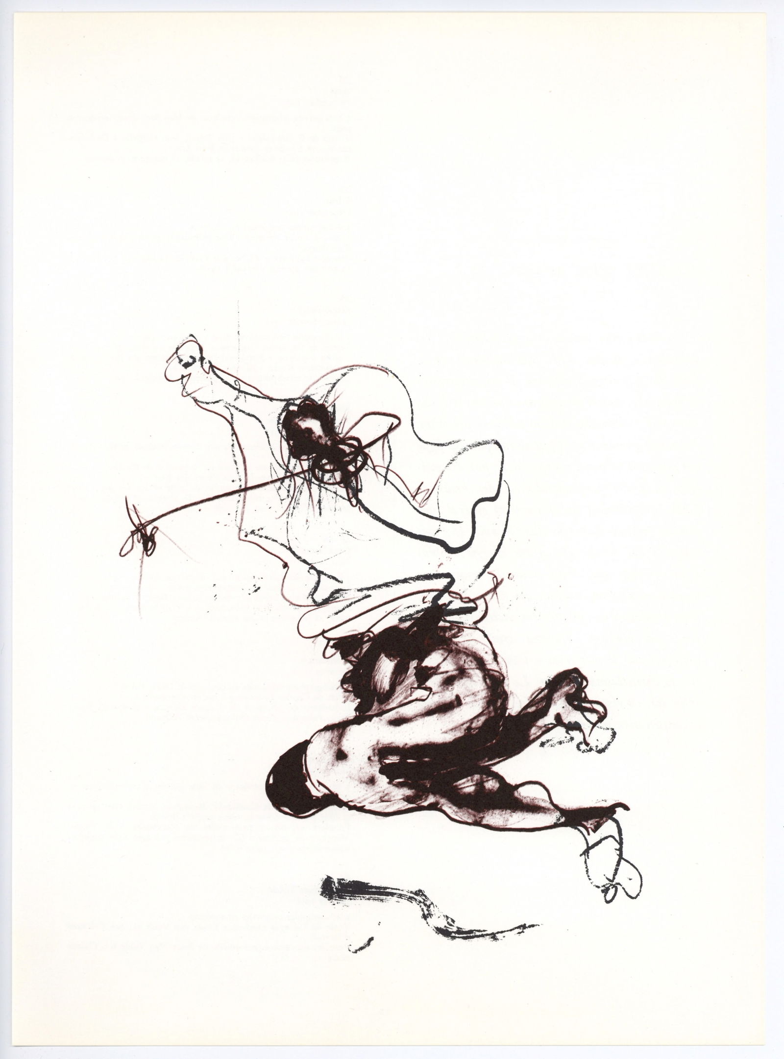 Paul Rebeyrolle original lithograph, 1982: Title: Paul Rebeyrolle original lithograph, 1982 Description: Medium: original lithograph. Printed in 1982 for the art revue Derriere le Miroir (issue number 250, dedicated in homage to Aime and Margu