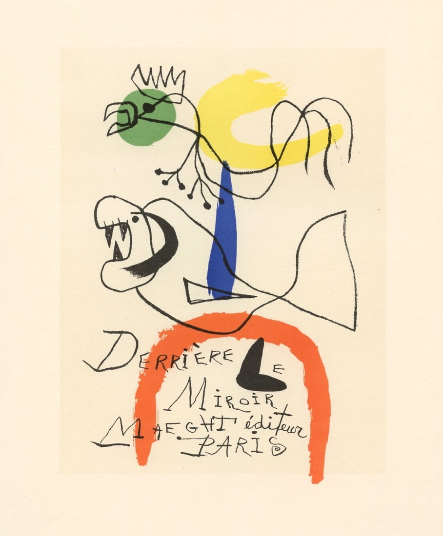 Joan Miro lithograph poster "Derriere le Miroir" (1 of 1)