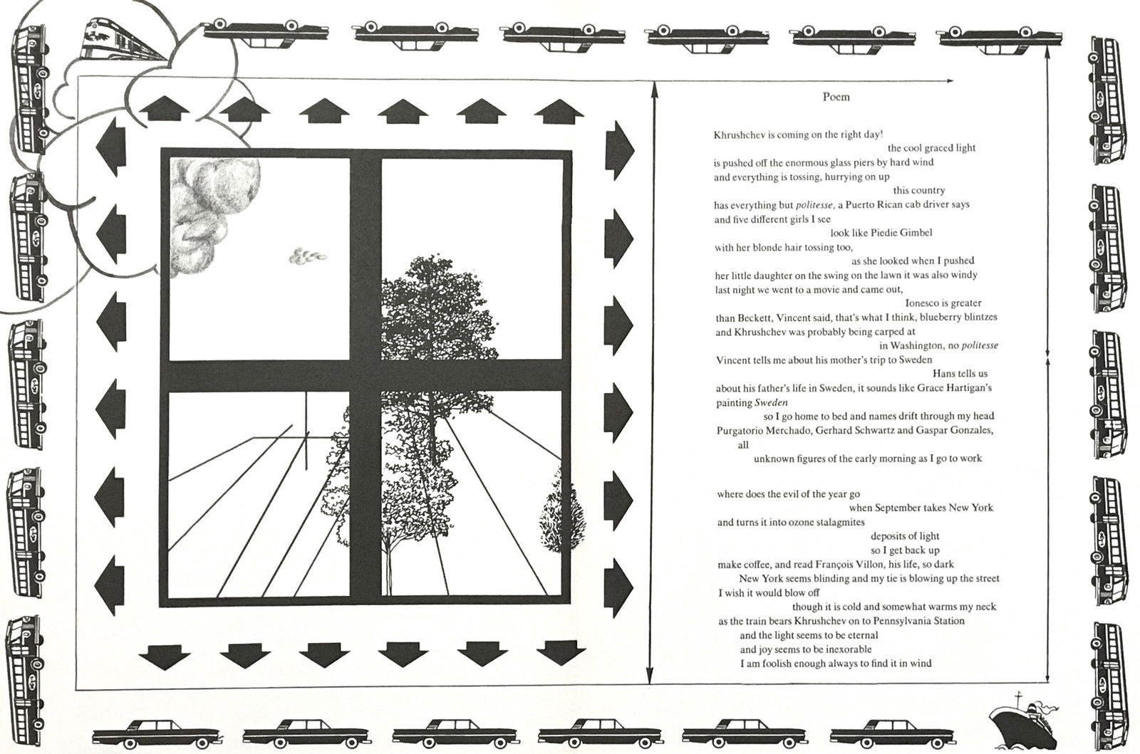 Allan D'Arcangelo lithograph, 1967: Title: Allan D'Arcangelo lithograph, 1967 Description: Medium: lithograph. From the "In Memory of My Feelings" portfolio, printed in 1967 on Mohawk Superfine Smooth paper in a limited edition of 2500