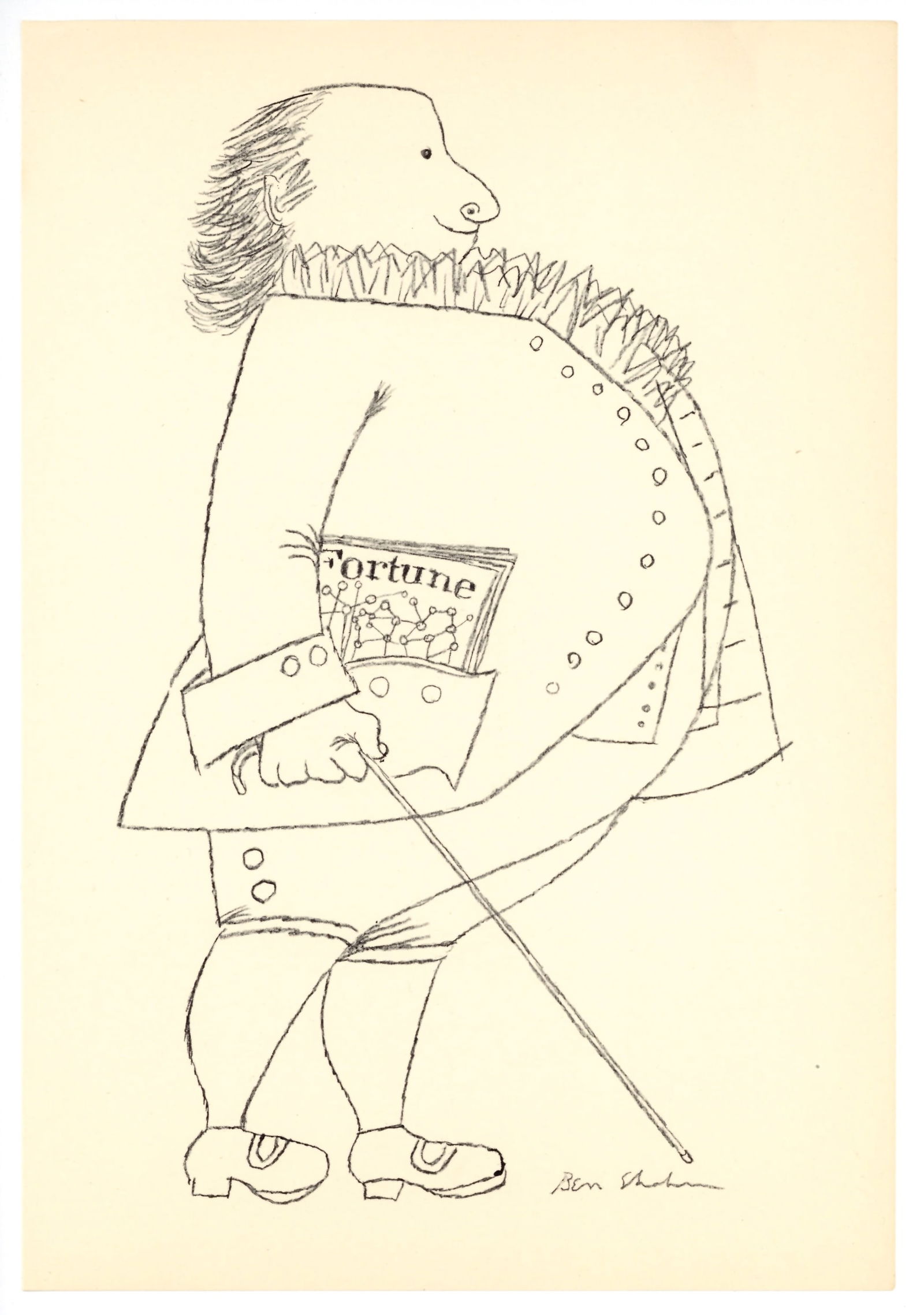 Ben Shahn original lithograph (1 of 1)