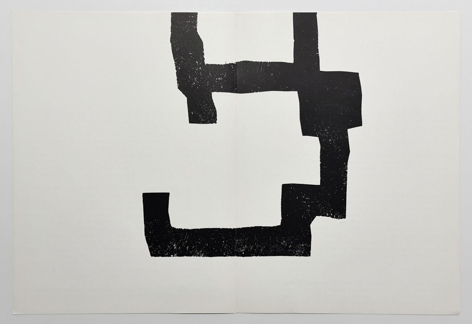 Eduardo Chillida original lithograph, 1970: Title: Eduardo Chillida original lithograph, 1970 Description: Medium: original lithograph. Printed in 1970 for the art revue Derrière le Miroir (issue number 183) and published in Paris by