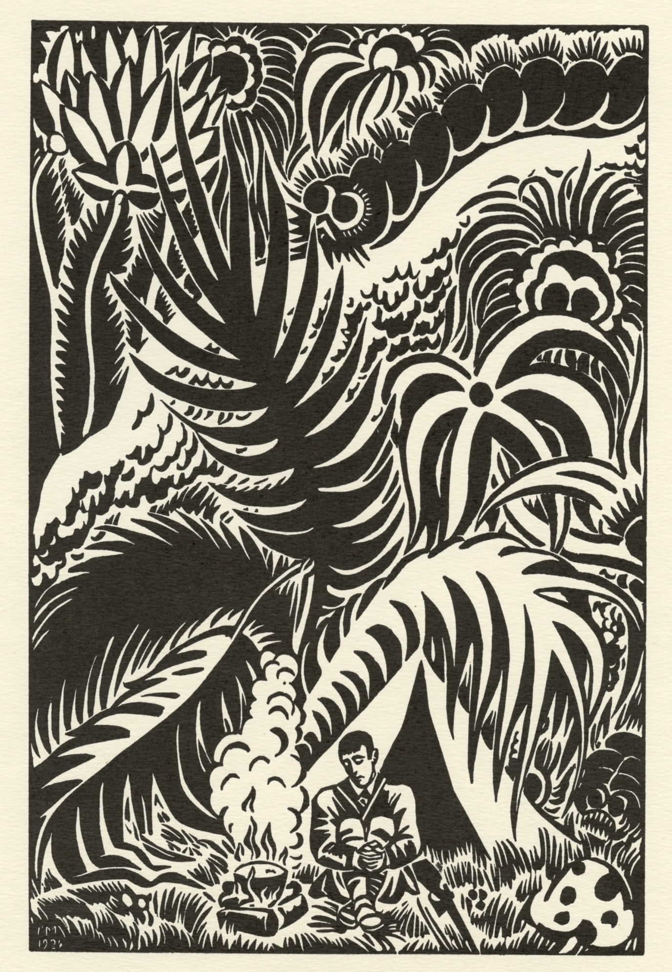 Frans Masereel "Melancolie": Title: Frans Masereel "Melancolie" Description: Medium: collotype (after the woodcut). Printed in 1925 and published in Paris by Albert Morance for "L'Art d'Aujourd'hui", and now very scarce. Image