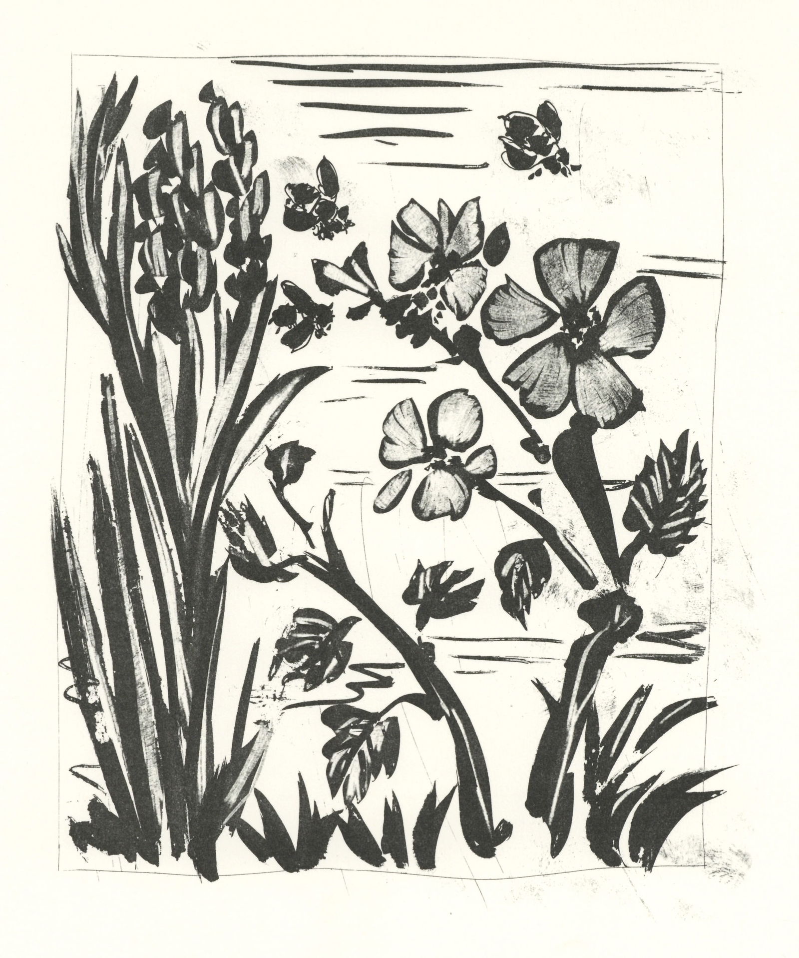 Pablo Picasso "L'Abeille" The Bee | Buffon: Title: Pablo Picasso "L'Abeille" The Bee | Buffon Description: Medium: offset lithograph (after the etching). Printed on velin bouffant paper from the Papeteries Casteljoux and published in France by