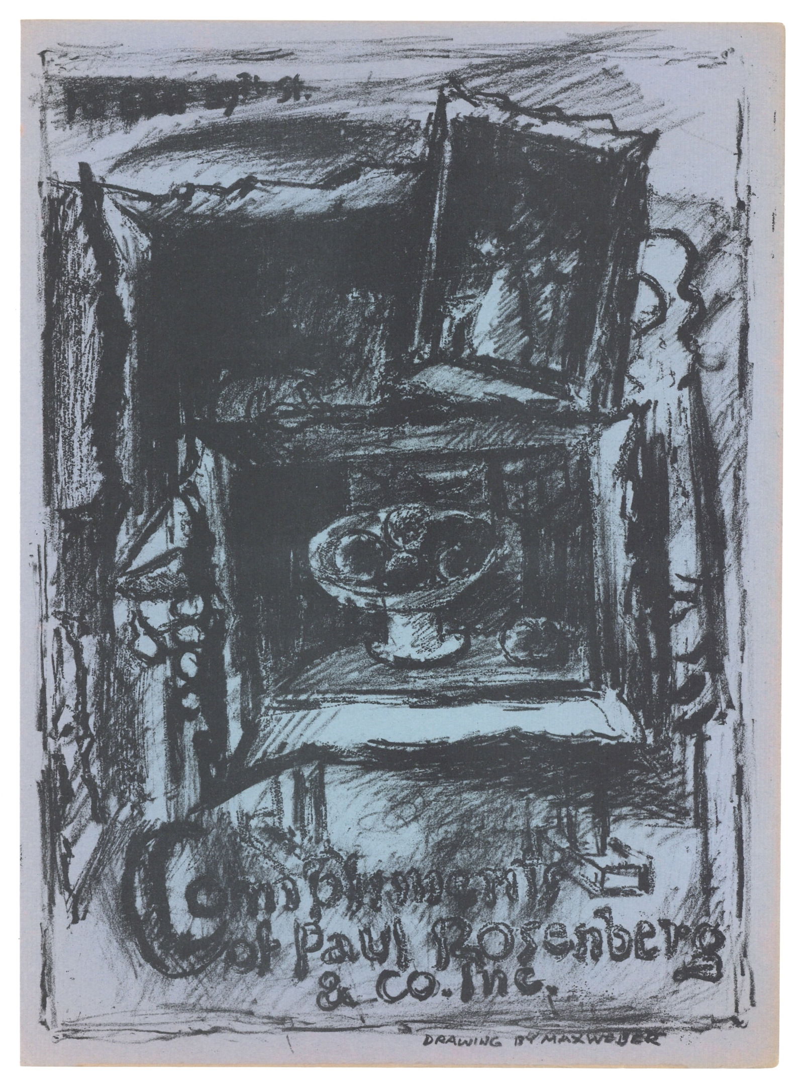 Max Weber original lithograph: Title: Max Weber original lithograph Description: Medium: original lithograph. This lithograph was printed in 1951 for the "Improvisations" portfolio, published by the Artists Equity Association of