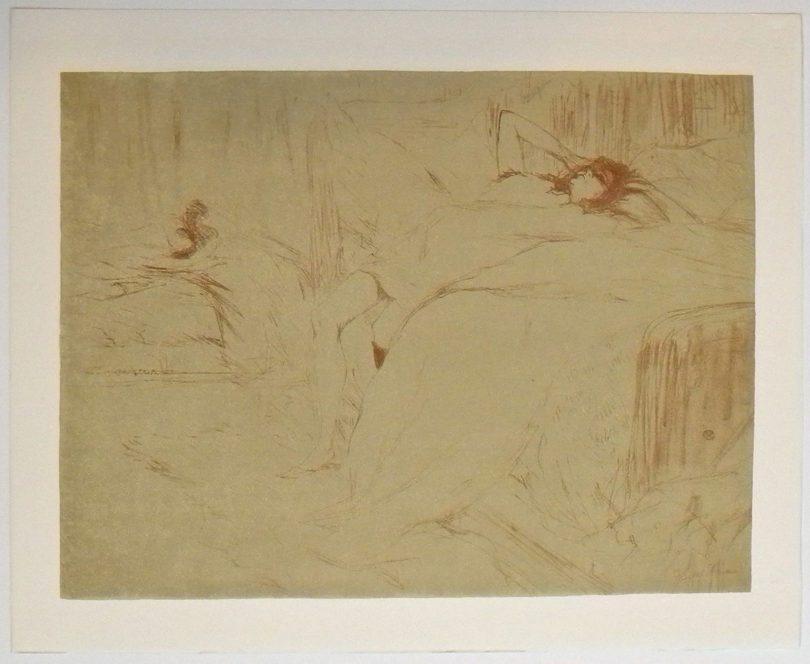 Toulouse-Lautrec lithograph "Lassitude" Elles