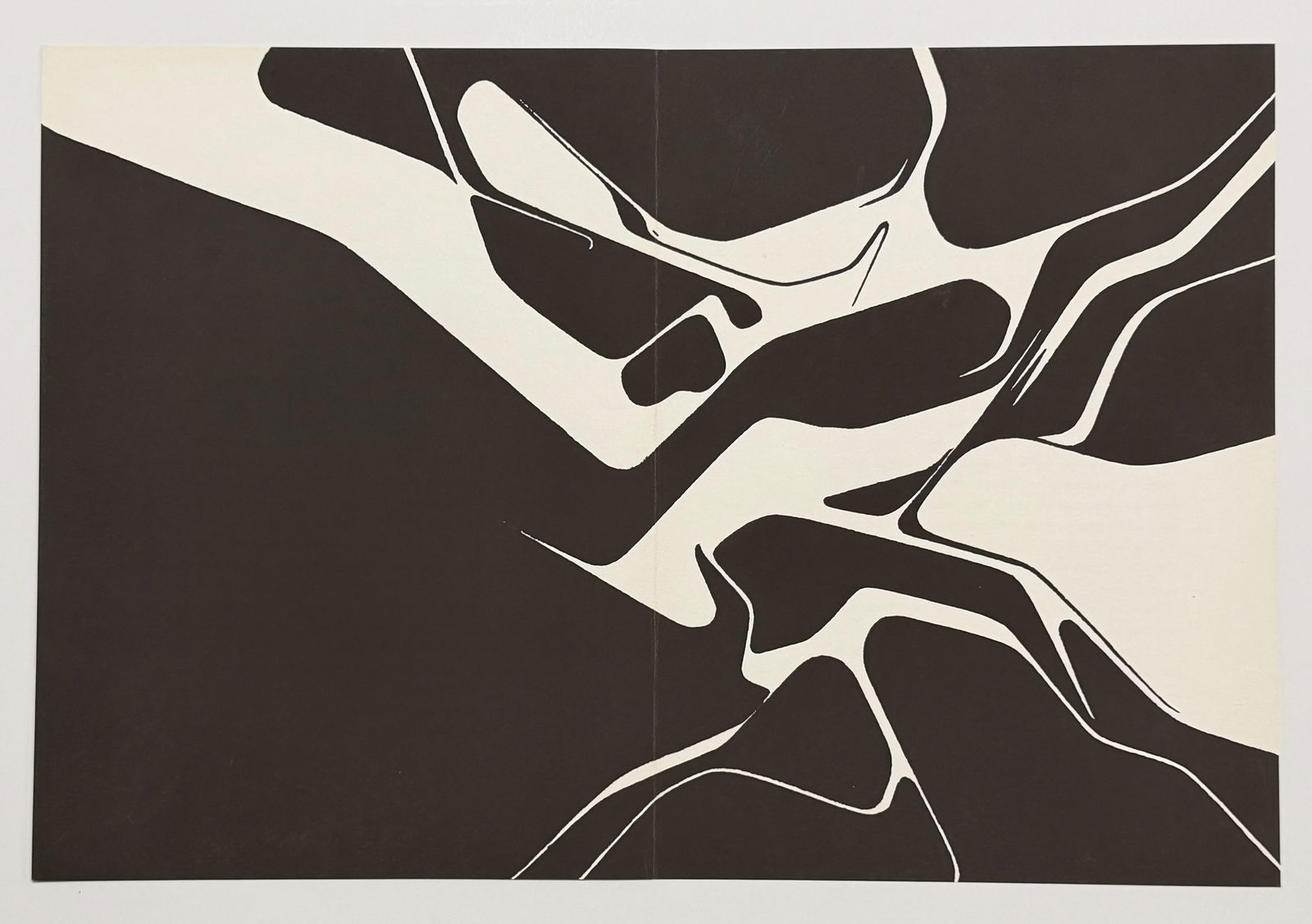 Pablo Palazuelo serigraph, 1963: Title: Pablo Palazuelo serigraph, 1963 Description: Medium: serigraph. Printed in 1963 for the art revue Derrière le Miroir (issue number 137) and published in Paris by Maeght. Sheet size: 15 x