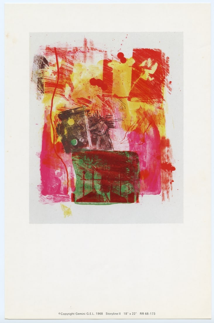Robert Rauschenberg "Storyline II" from Reels B+C 1968