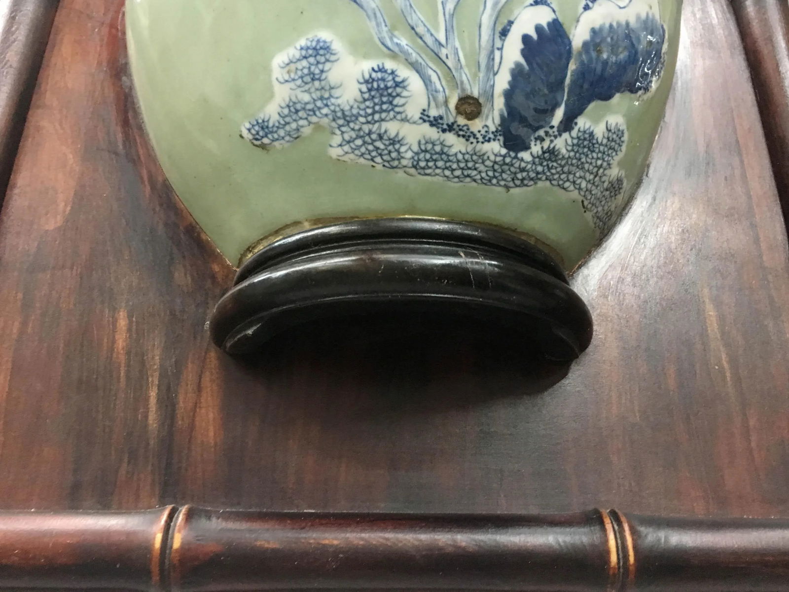 Chinese Ching Dynasty 19 Century Vase Hanging Panel - 4