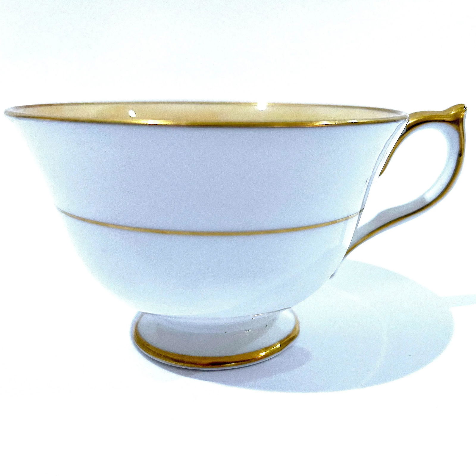 Aynsley Orchard Fruit Gold Tea Cups & Saucers - Hand-Painted - Set of Six Pairs (12 Total) - 5