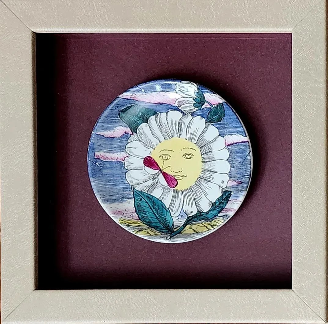 Piero Fornasetti Framed Set of Coasters, "12 Mesi, 12 Soli" Design. - 2