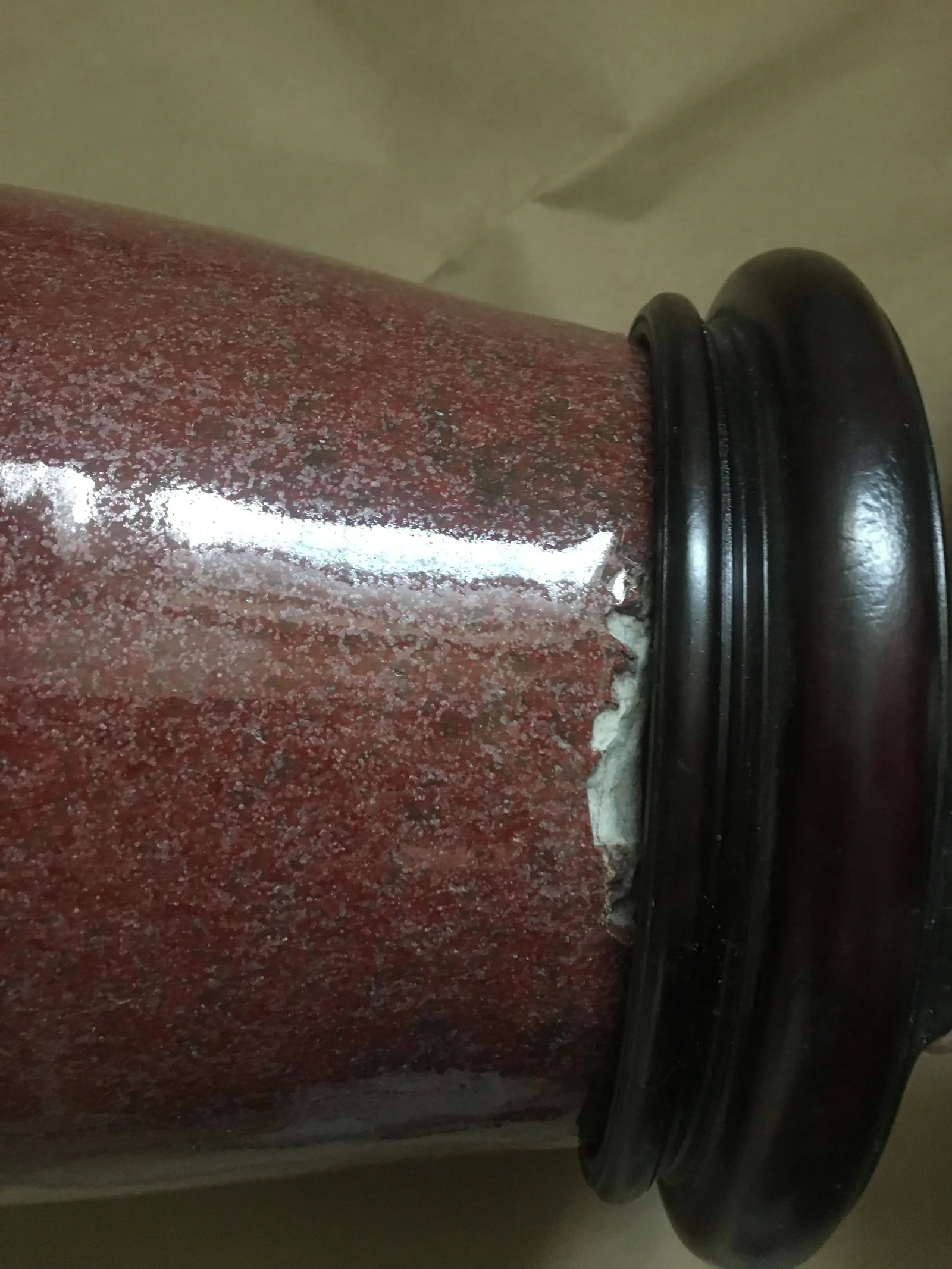 Vintage Oxblood Vase Lamp - 5