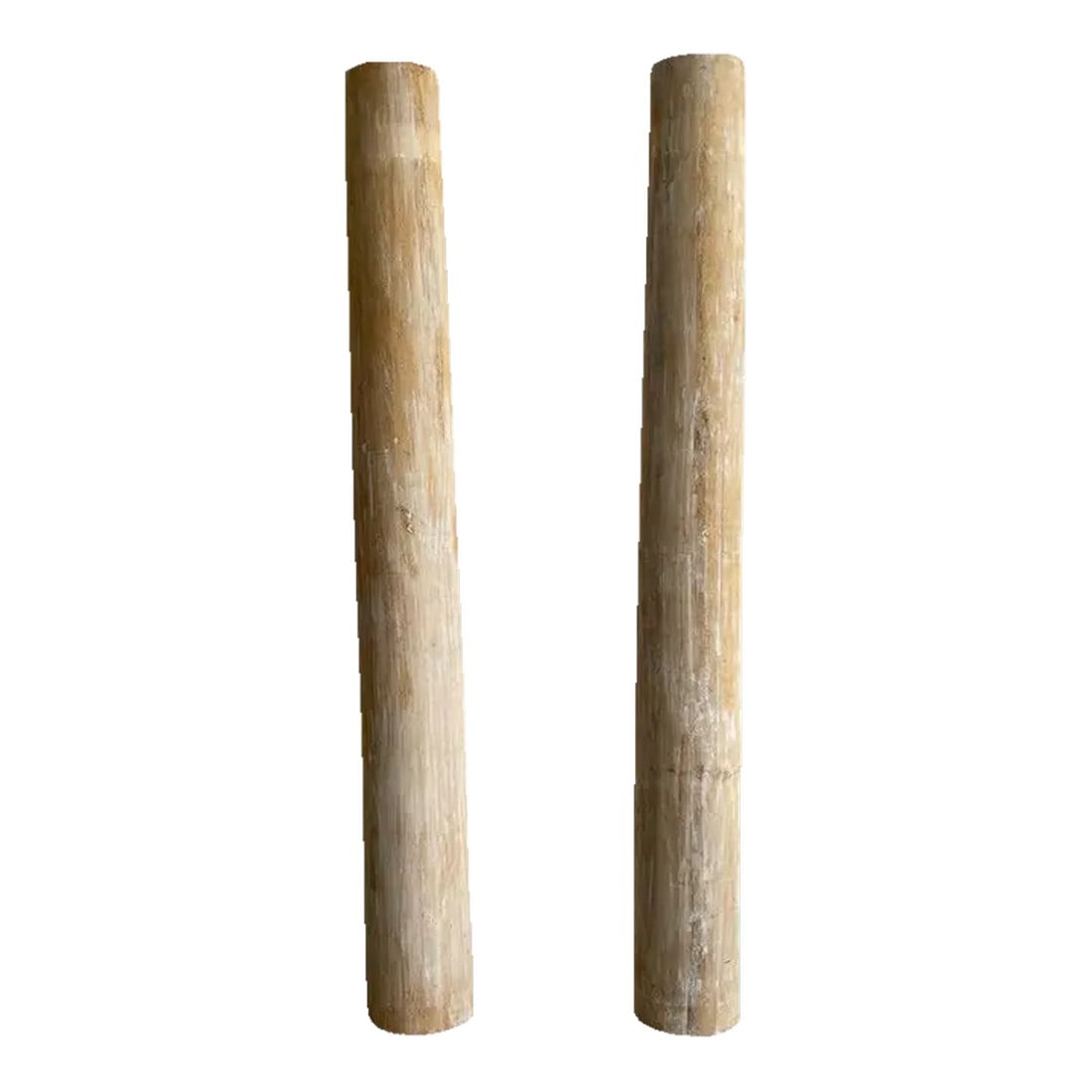1960s Rustic Poplar Architectural Columns - a Pair (1 of 9)