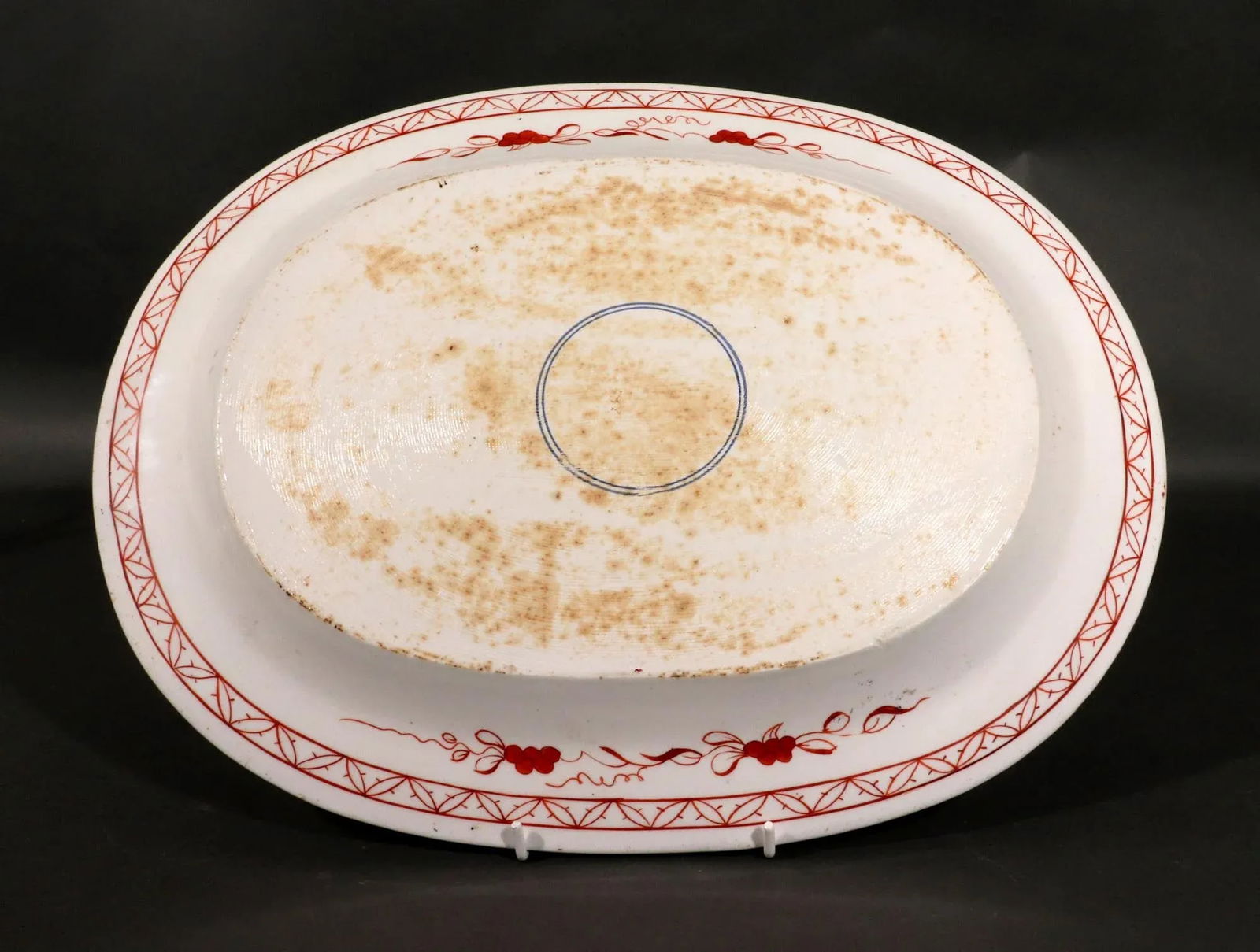 Regency Period Coalport Porcelain Dish Painted With the Dollar Pattern - 4