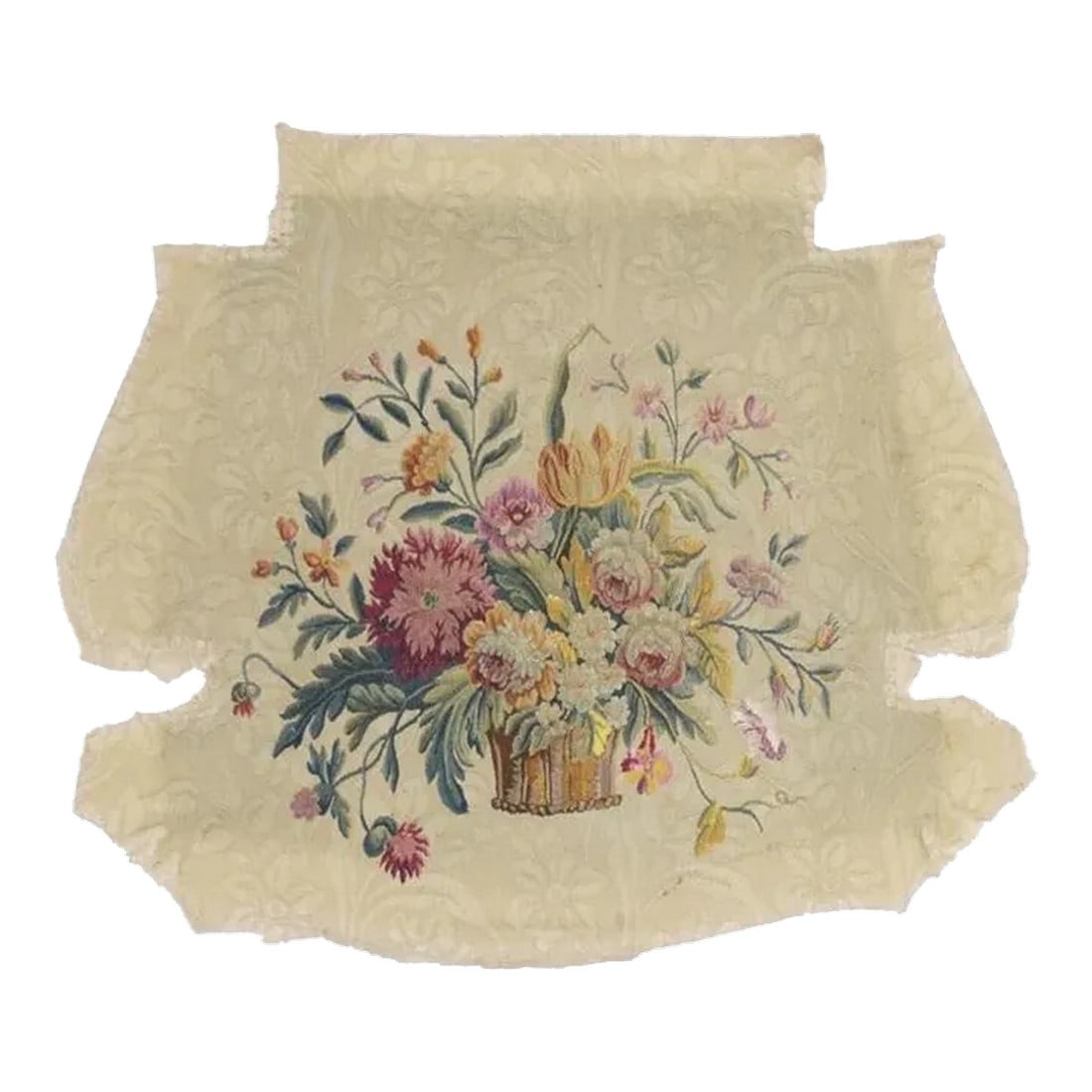 Antique French Tapestry Seat Cover. Circa 1890 One of Pair 2'4'' X 2'8'': Antique Tapestry 18th Century 2'4'' x 2'8''. Condition: Alterations: Unknown Imperfections: Some Imperfections Condition Notes: Good Dimensions: Height: 28 in. Width: 32 in. Depth: 0.01 in. 