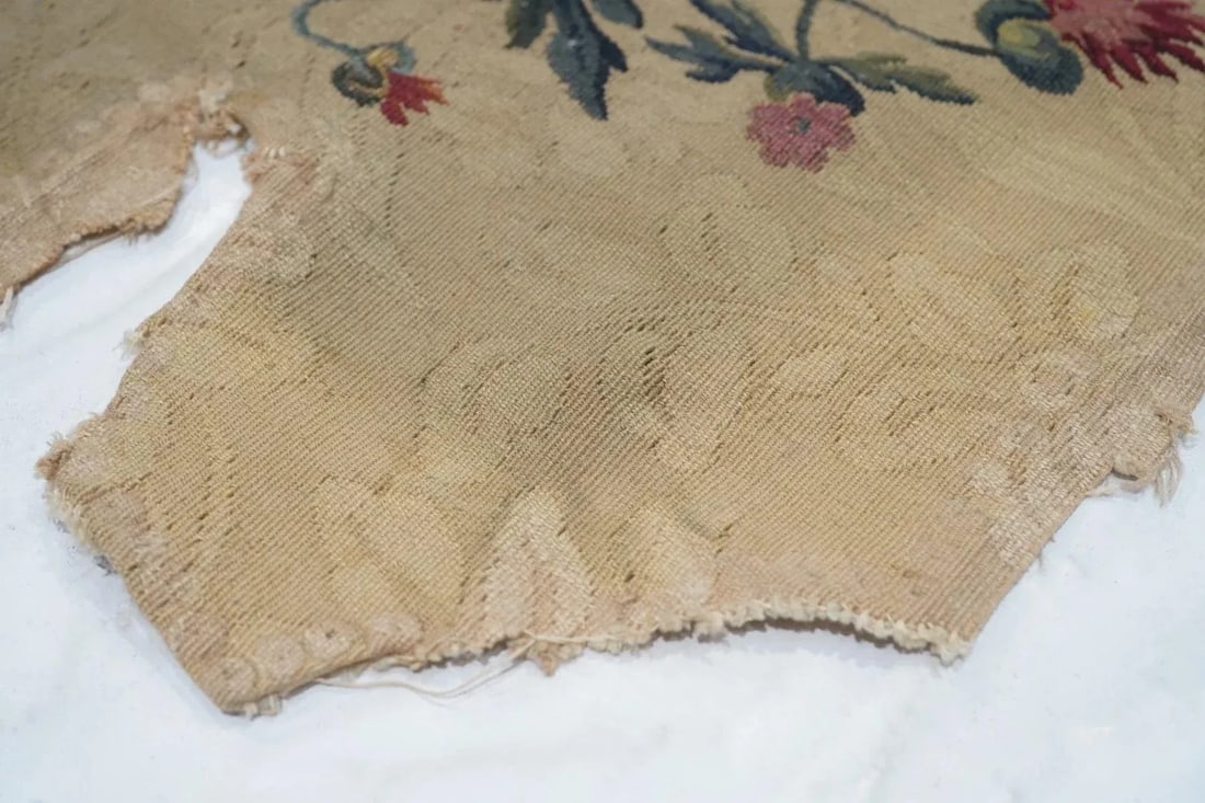 Antique French Tapestry Seat Cover. Circa 1890 One of Pair 2'4'' X 2'8'' - 5