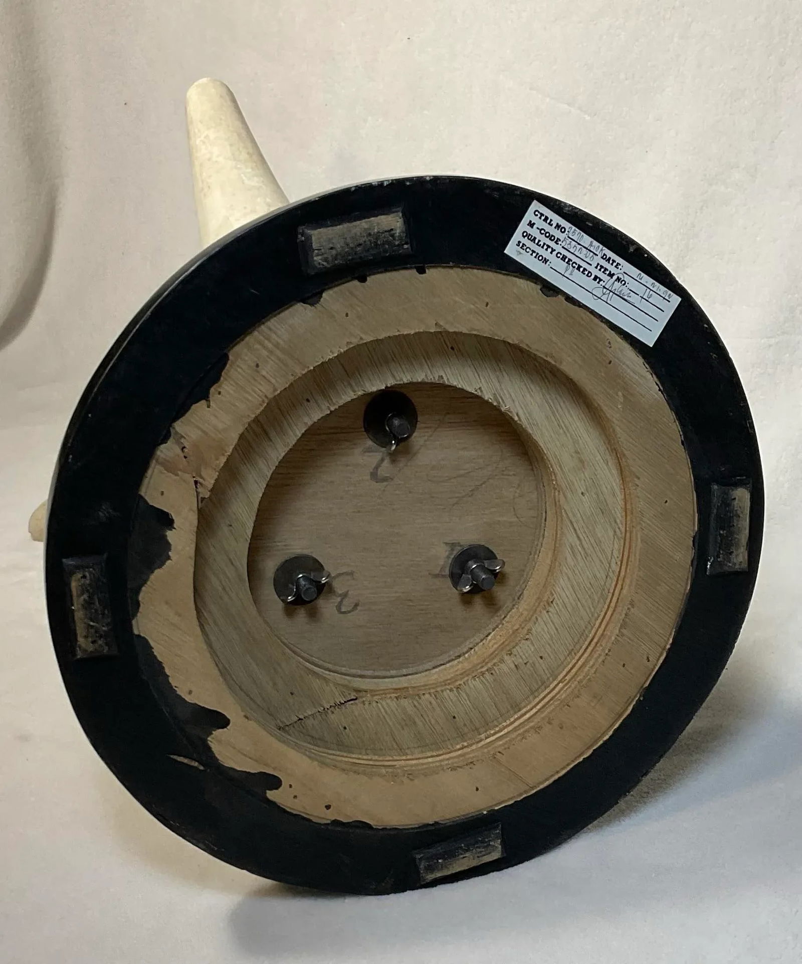 Maitland-Smith Faux Tusk Accent Side Table in Tessellated Stone Philippines, 1980s - 12