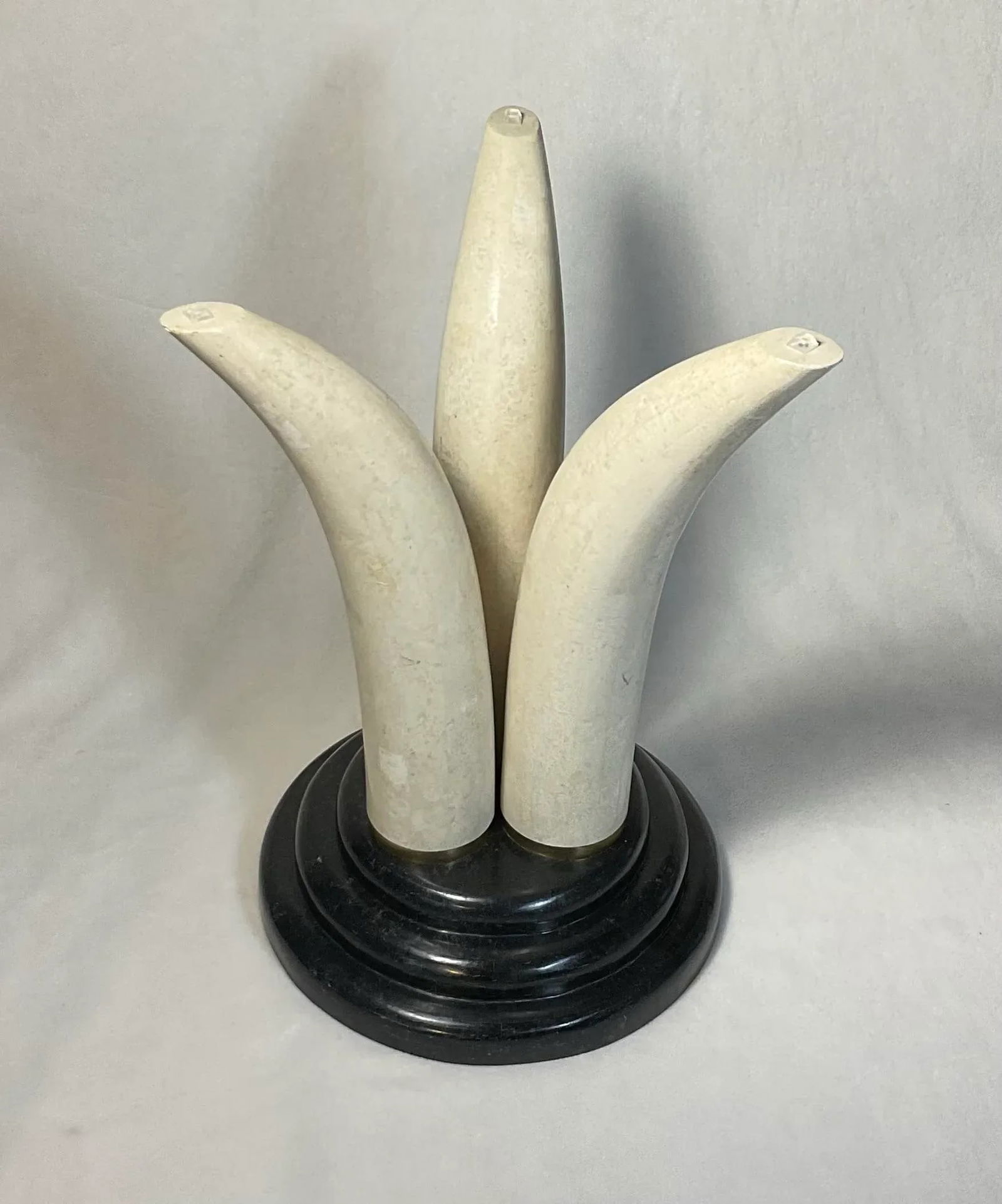 Maitland-Smith Faux Tusk Accent Side Table in Tessellated Stone Philippines, 1980s - 4