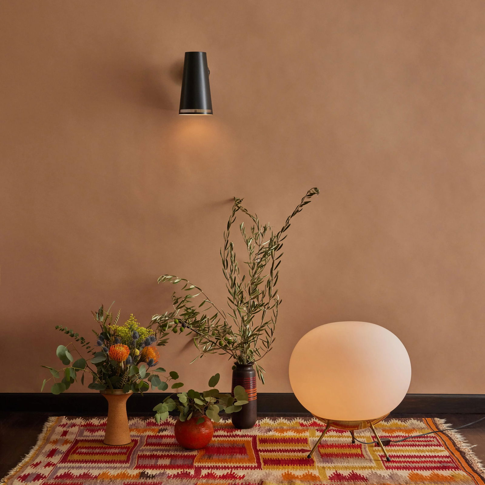 Large Paavo Tynell Black Wall Lights for Taito Oy - a Pair - 4