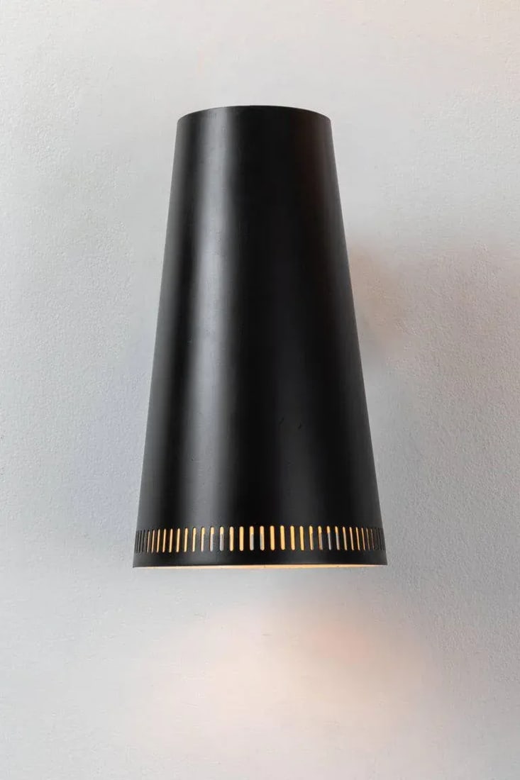 Large Paavo Tynell Black Wall Lights for Taito Oy - a Pair - 6