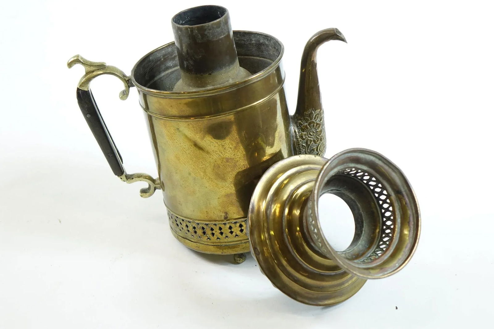 Antique Persian Brass Personal Samovar - 2