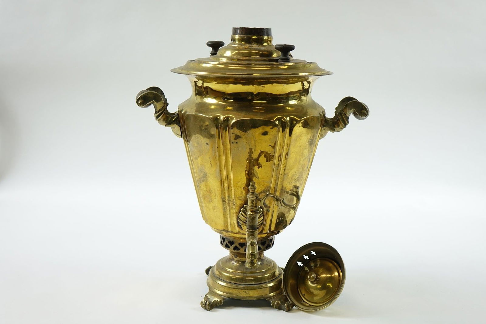 Antique Brass Samovar - 5