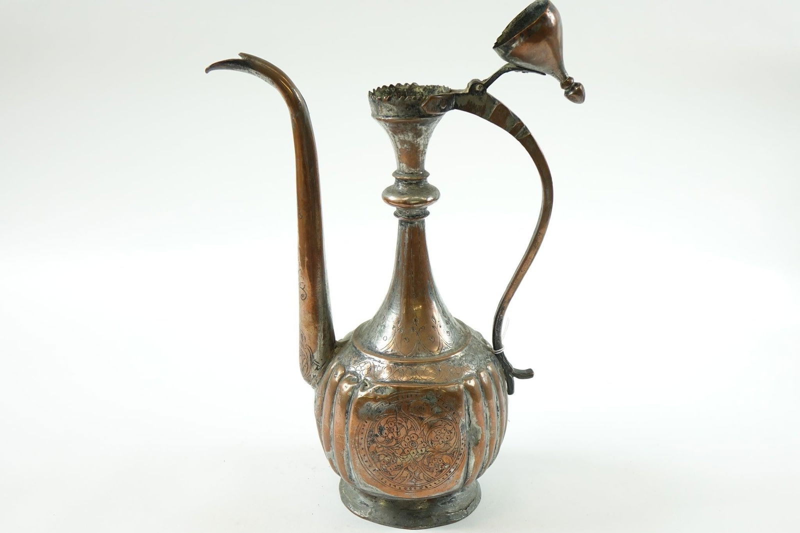 Antique Copper Middle Eastern Water Ewer - 3