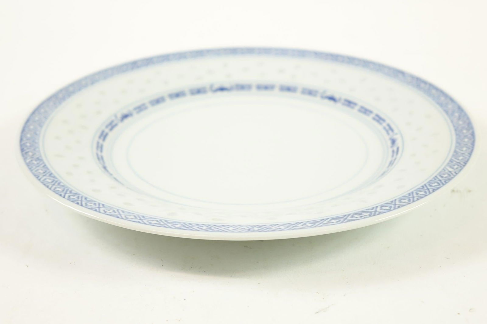 Vintage Chinese Blue and White Porcelain Plates Marking on the Bottom - Set of 4 - 4
