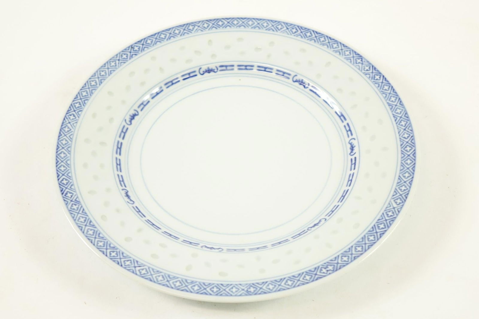 Vintage Chinese Blue and White Porcelain Plates Marking on the Bottom - Set of 4 - 5