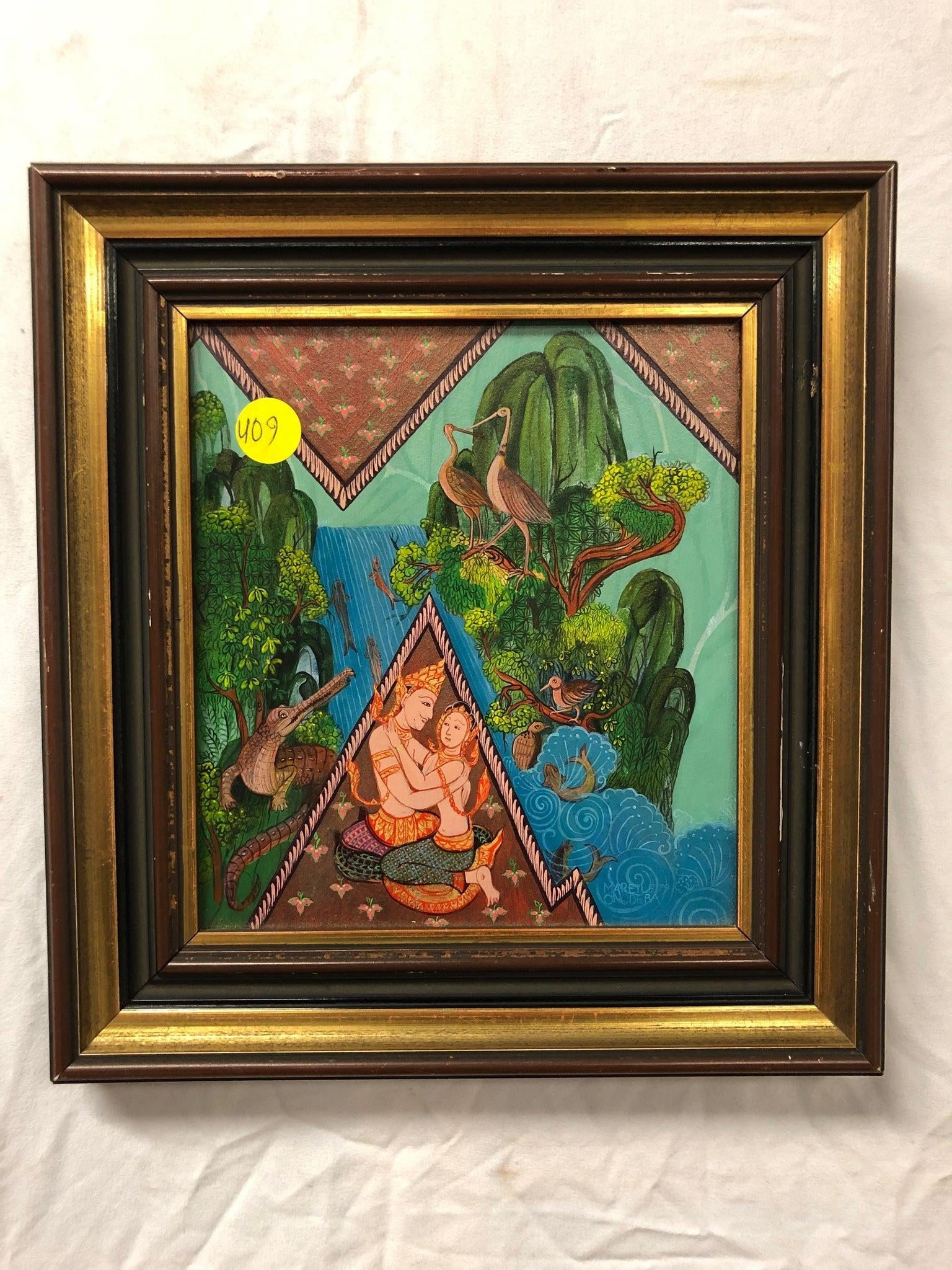 Late 20th Century Original Indo Persian Painting Mughal - 3