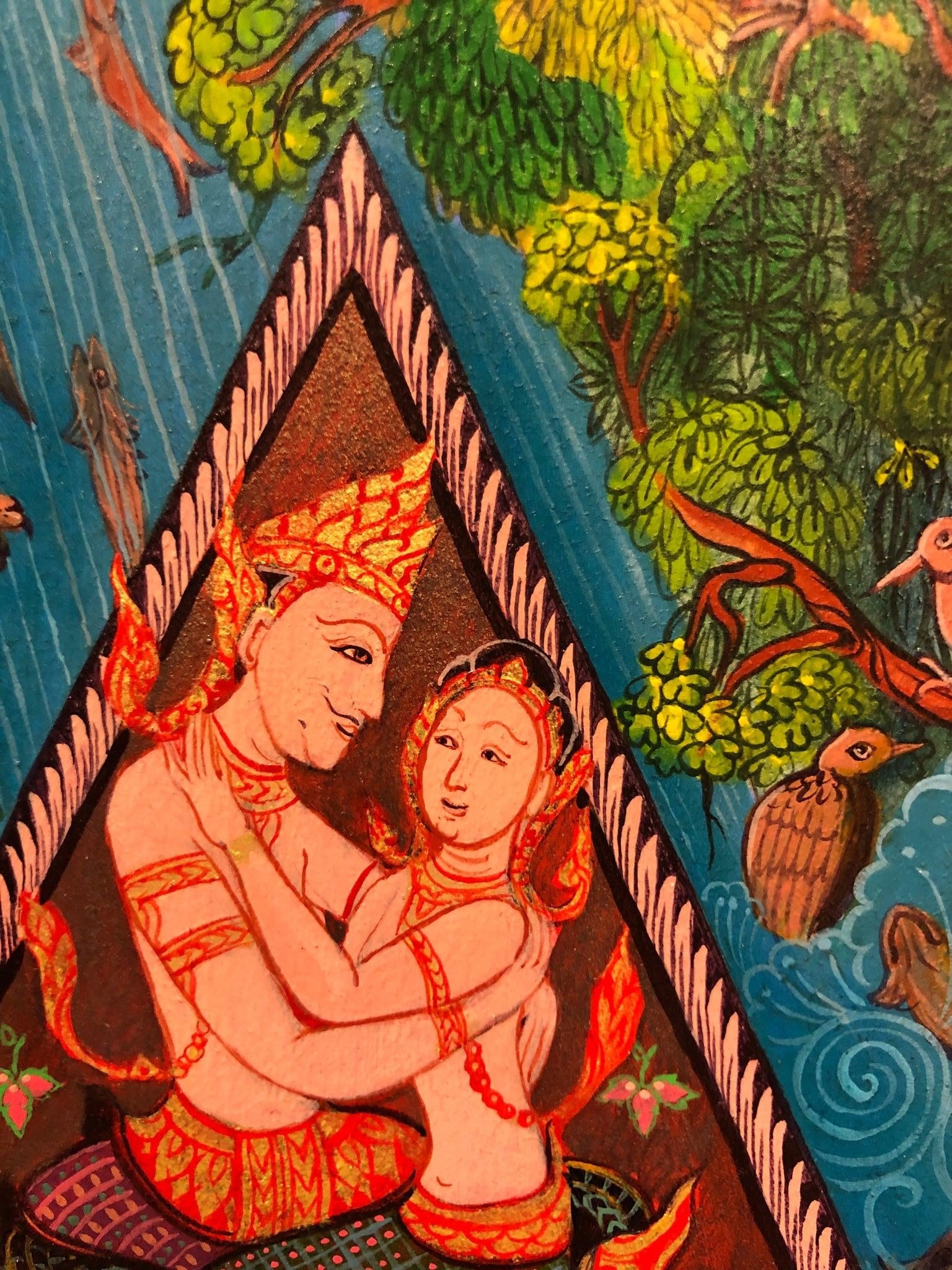 Late 20th Century Original Indo Persian Painting Mughal - 4