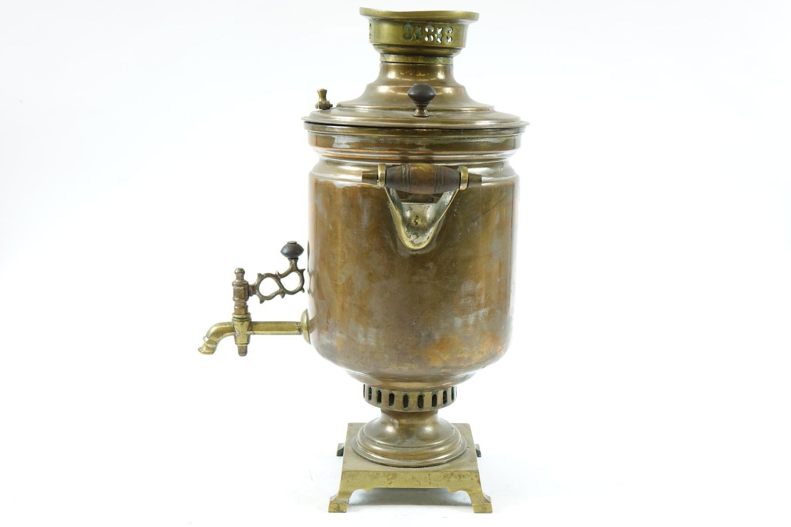 Antique Brass Russian Samovar - 2