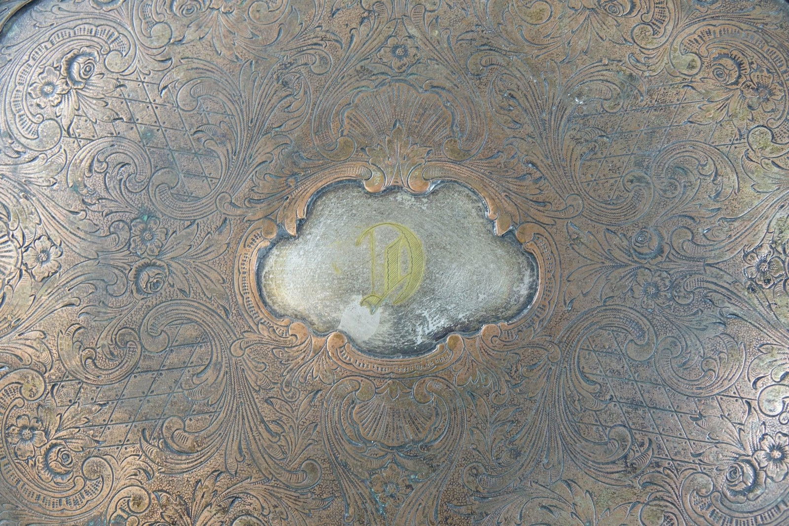 Antique British Copper Tray - 2
