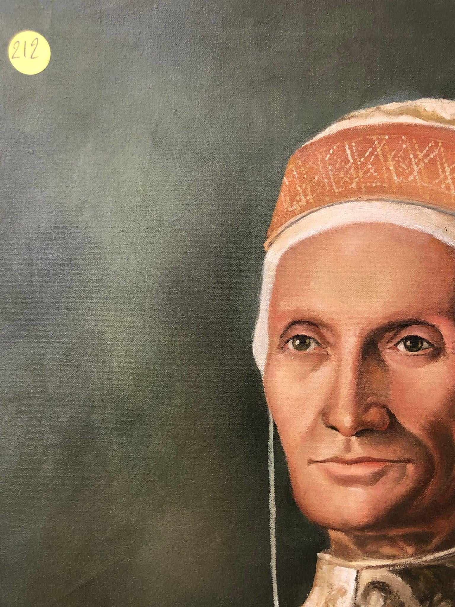 Early 20th Century *"Portrait of the Doge Leonardo Loredan" - Original Signed Oil on Canvas - 3