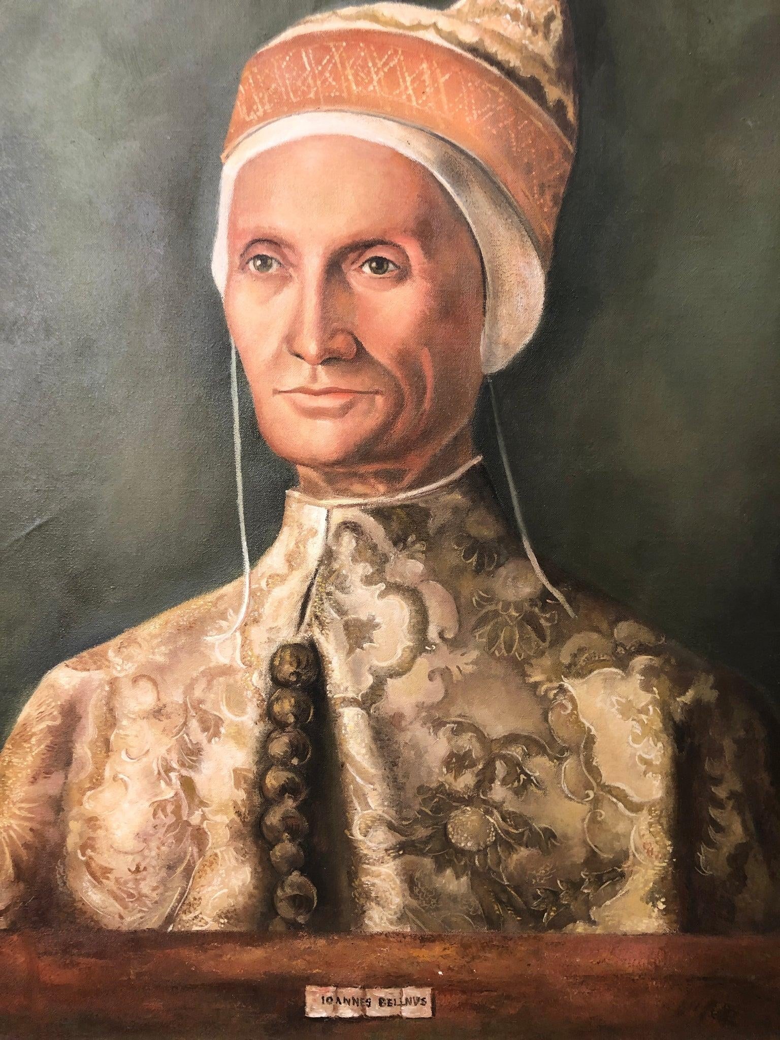 Early 20th Century *"Portrait of the Doge Leonardo Loredan" - Original Signed Oil on Canvas - 7