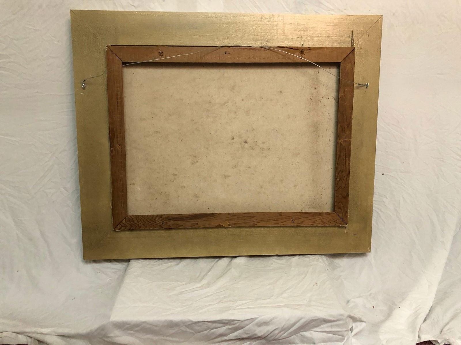 Mid 20th Century River and Mountains – Original Oil on Canvas - 2