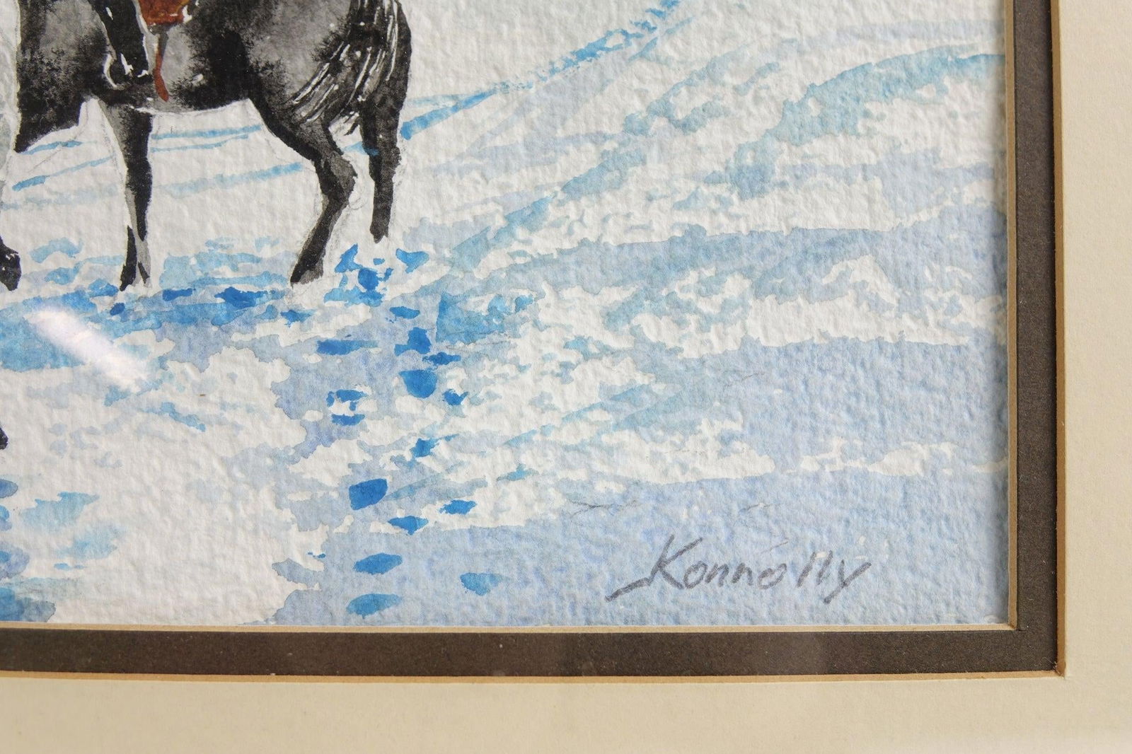 Late 20th Century Through the Woods - Original Watercolor on Paper Signed - 2