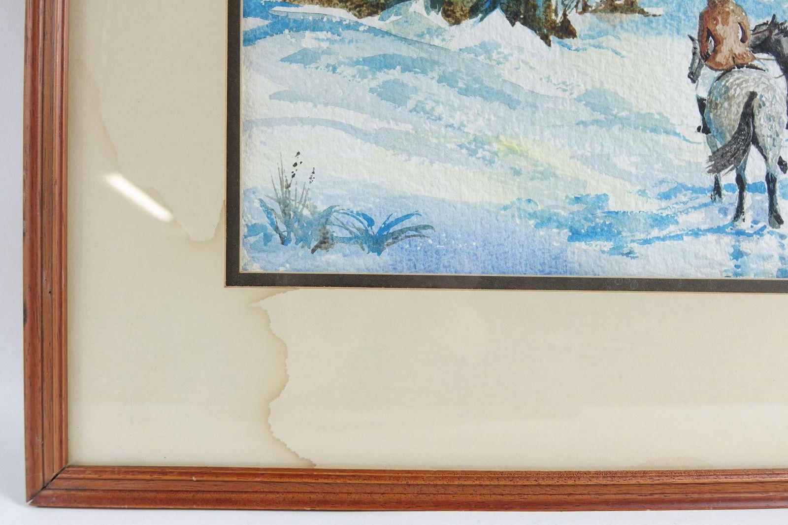 Late 20th Century Through the Woods - Original Watercolor on Paper Signed - 4