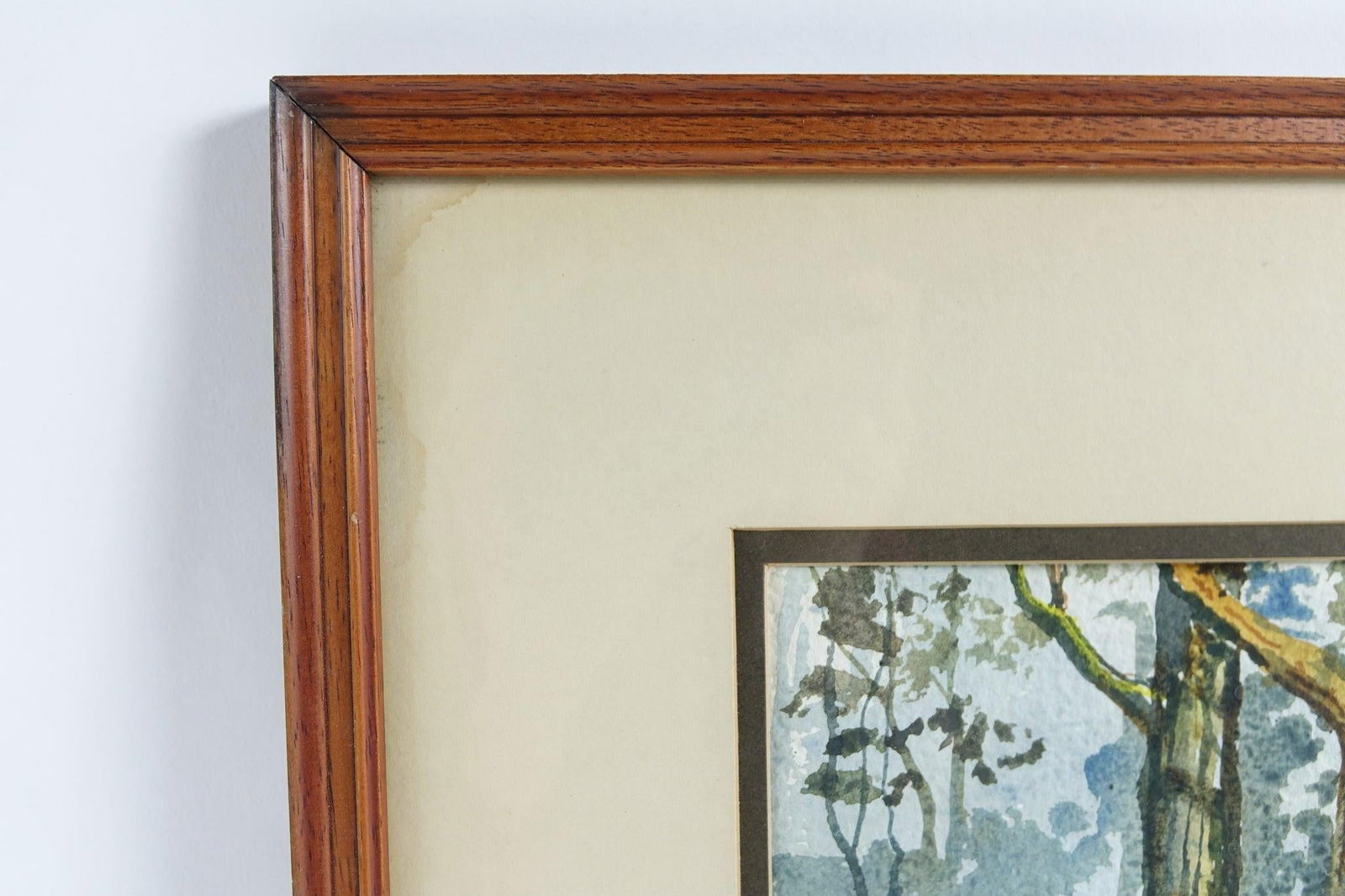 Late 20th Century Through the Woods - Original Watercolor on Paper Signed - 5