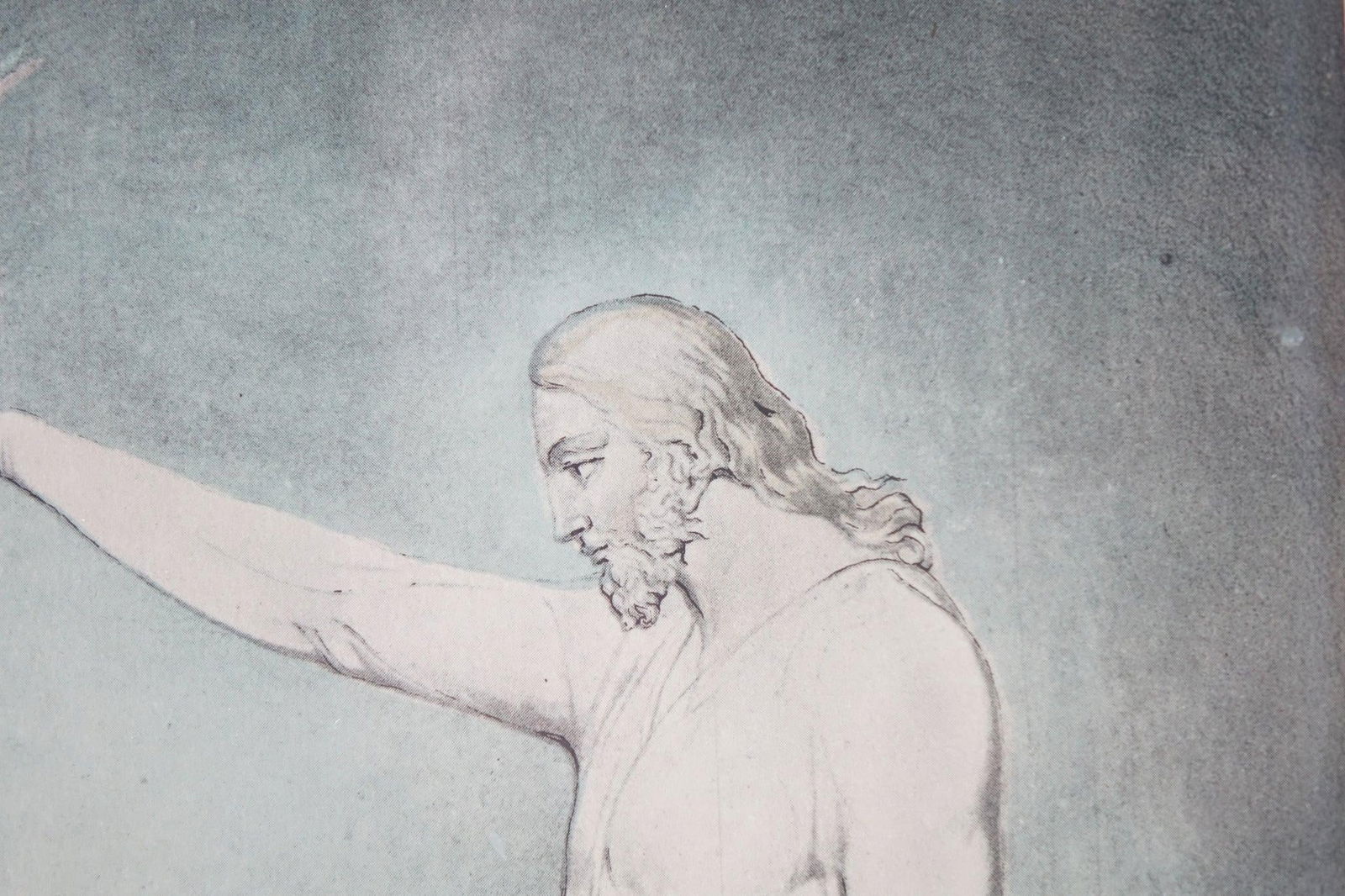 Late 20th Century *"The Creation of Eve" - Pastel Colored Lithograph - 3