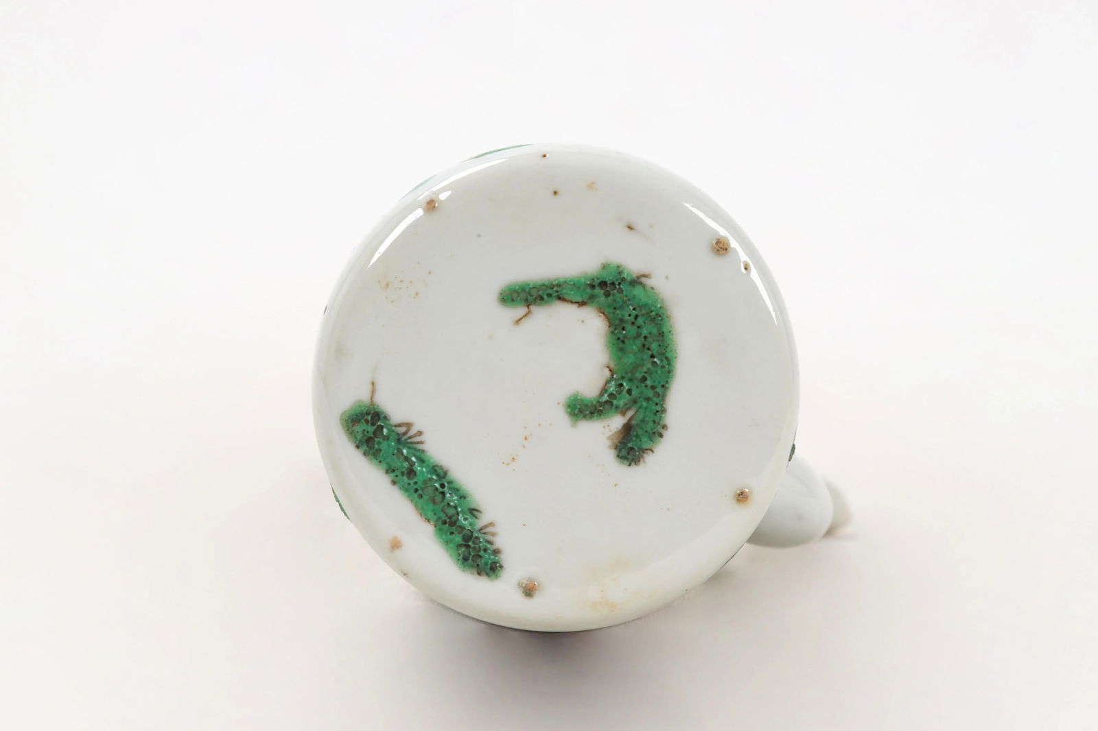 Chinese Ching Dynasty Vintage Porcelain Teapot With Goldfish - 8