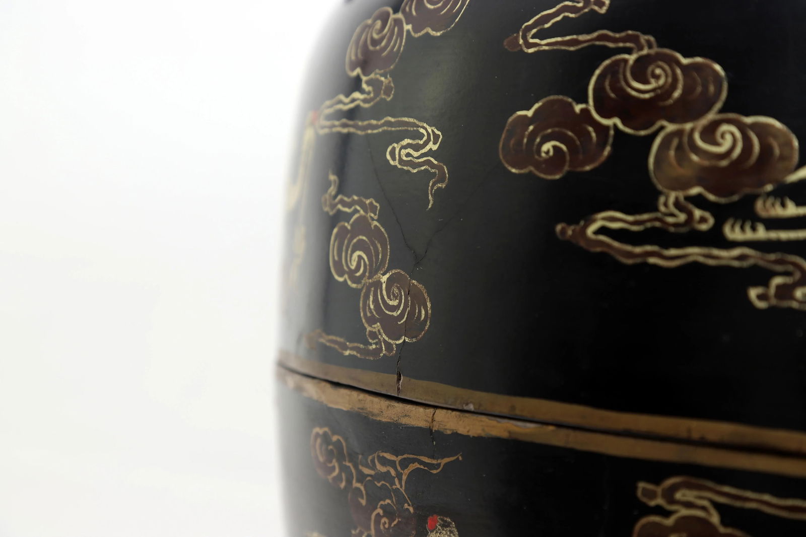 Chinese Qing Dynasty Dark Wood Drum Box Ottoman - 5