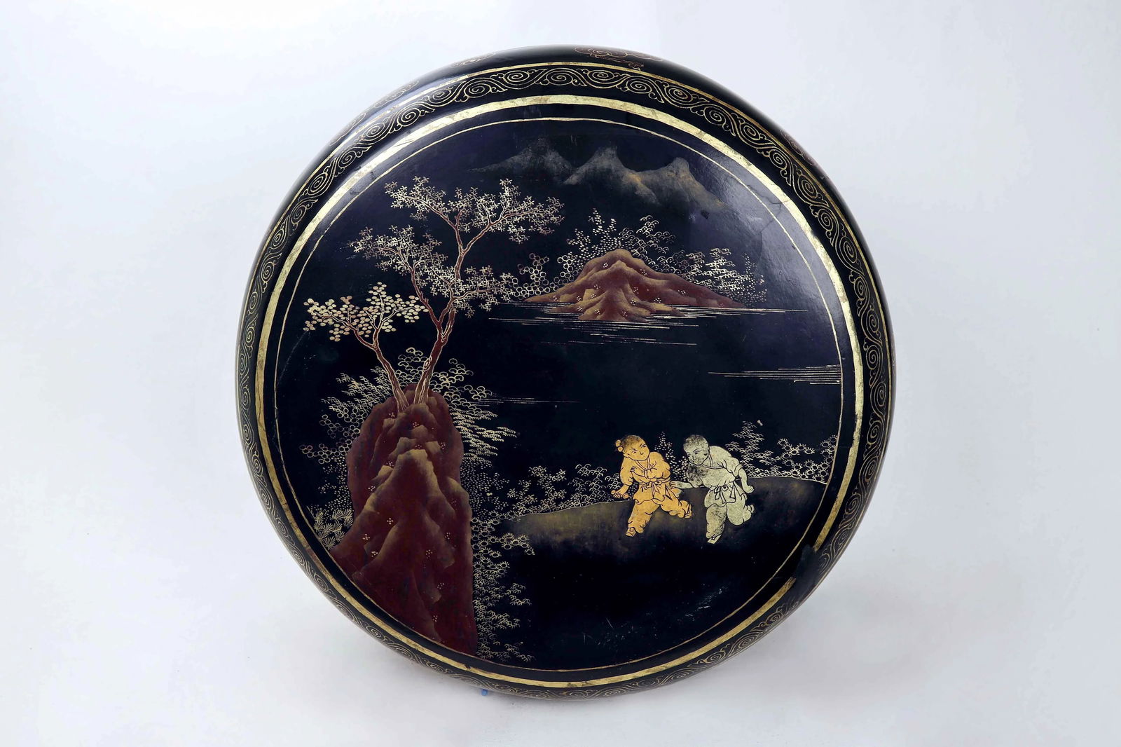 Chinese Qing Dynasty Dark Wood Drum Box Ottoman - 7