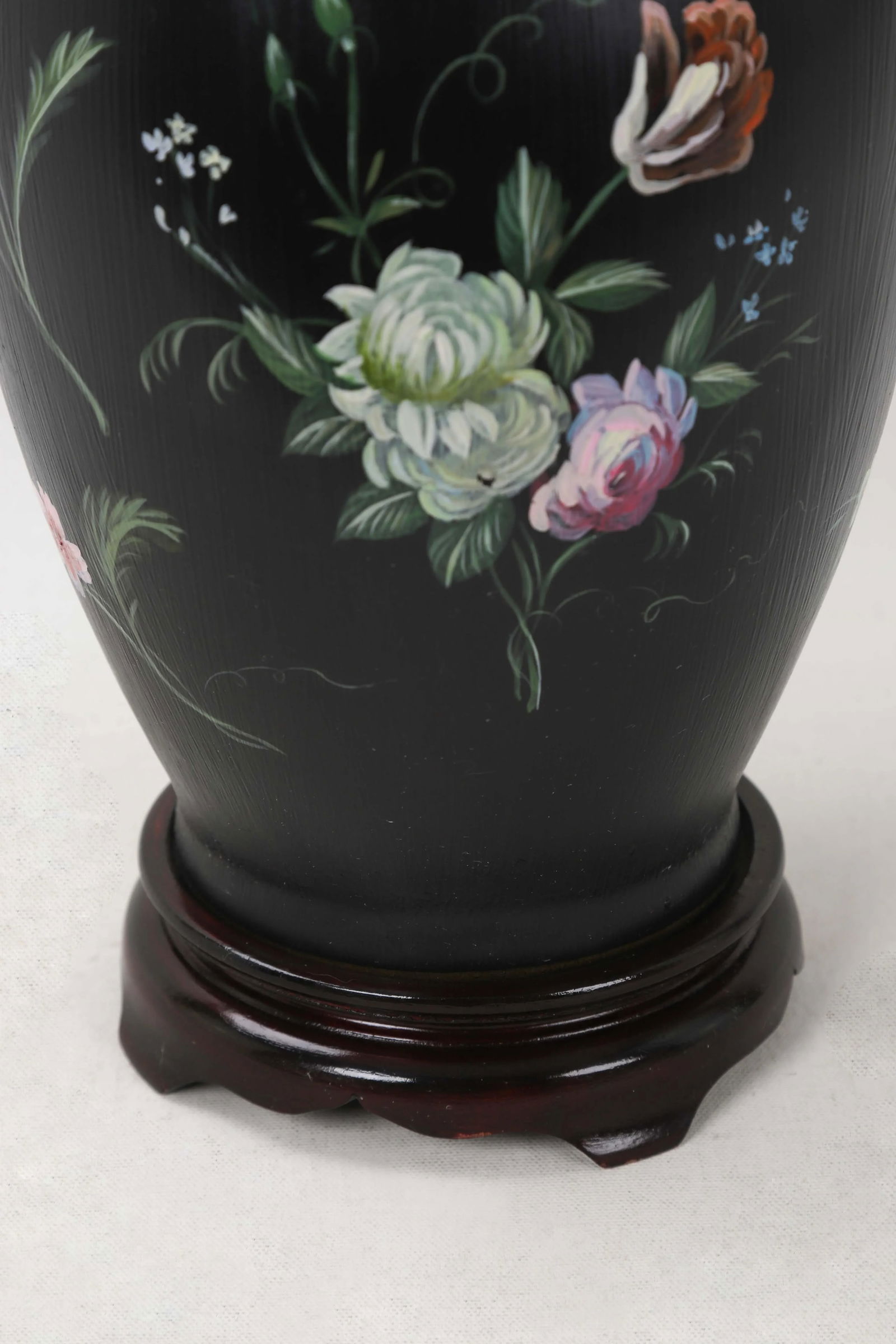 Early 20th Century Vintage Porcelain Vase Lamp - 7