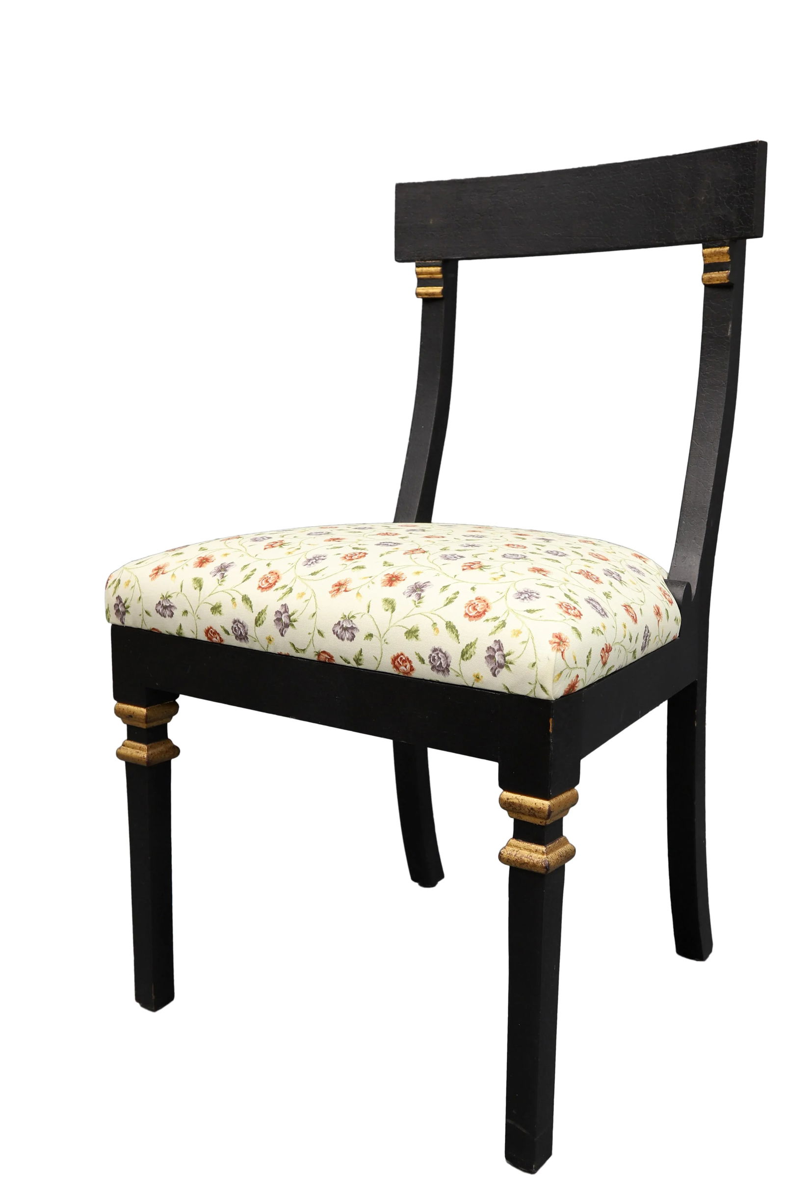 Late 20th Century Vintage Floral Print Upholstered Chair - 2