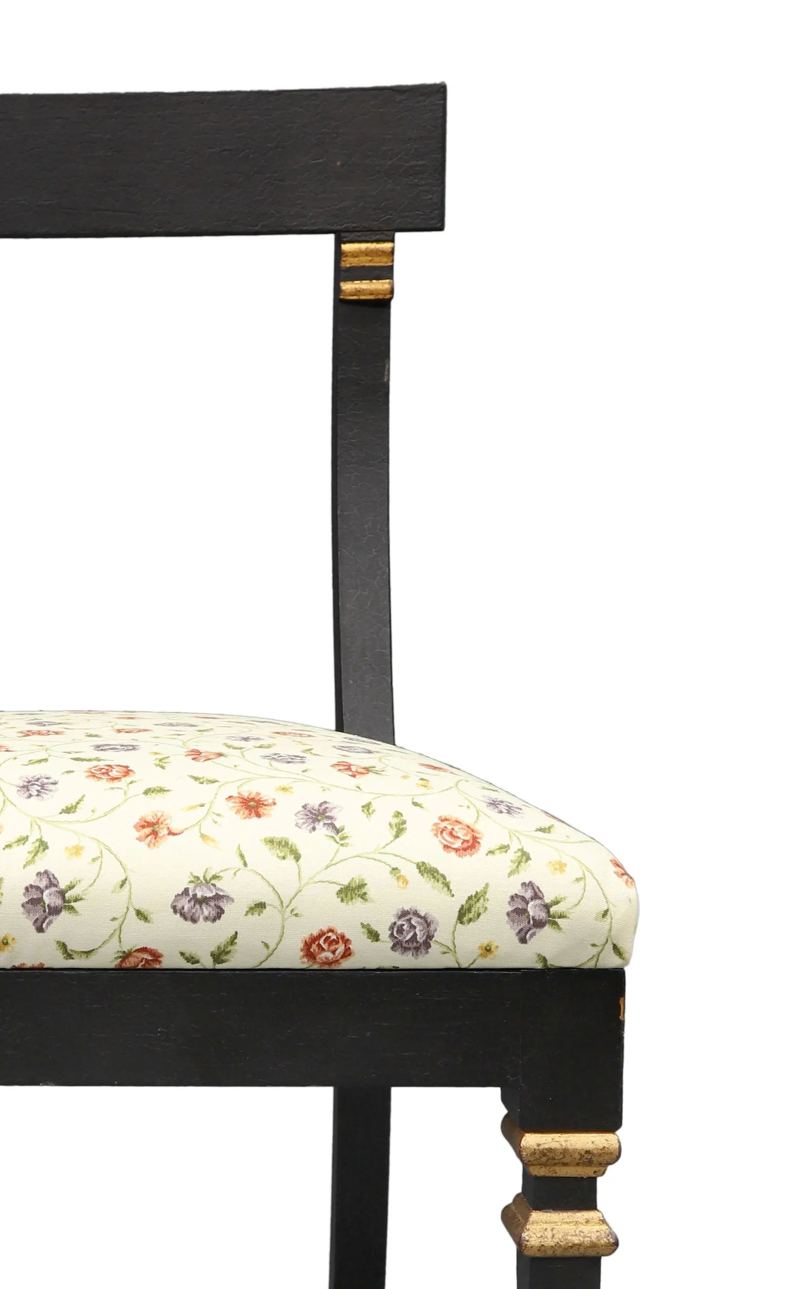 Late 20th Century Vintage Floral Print Upholstered Chair - 5