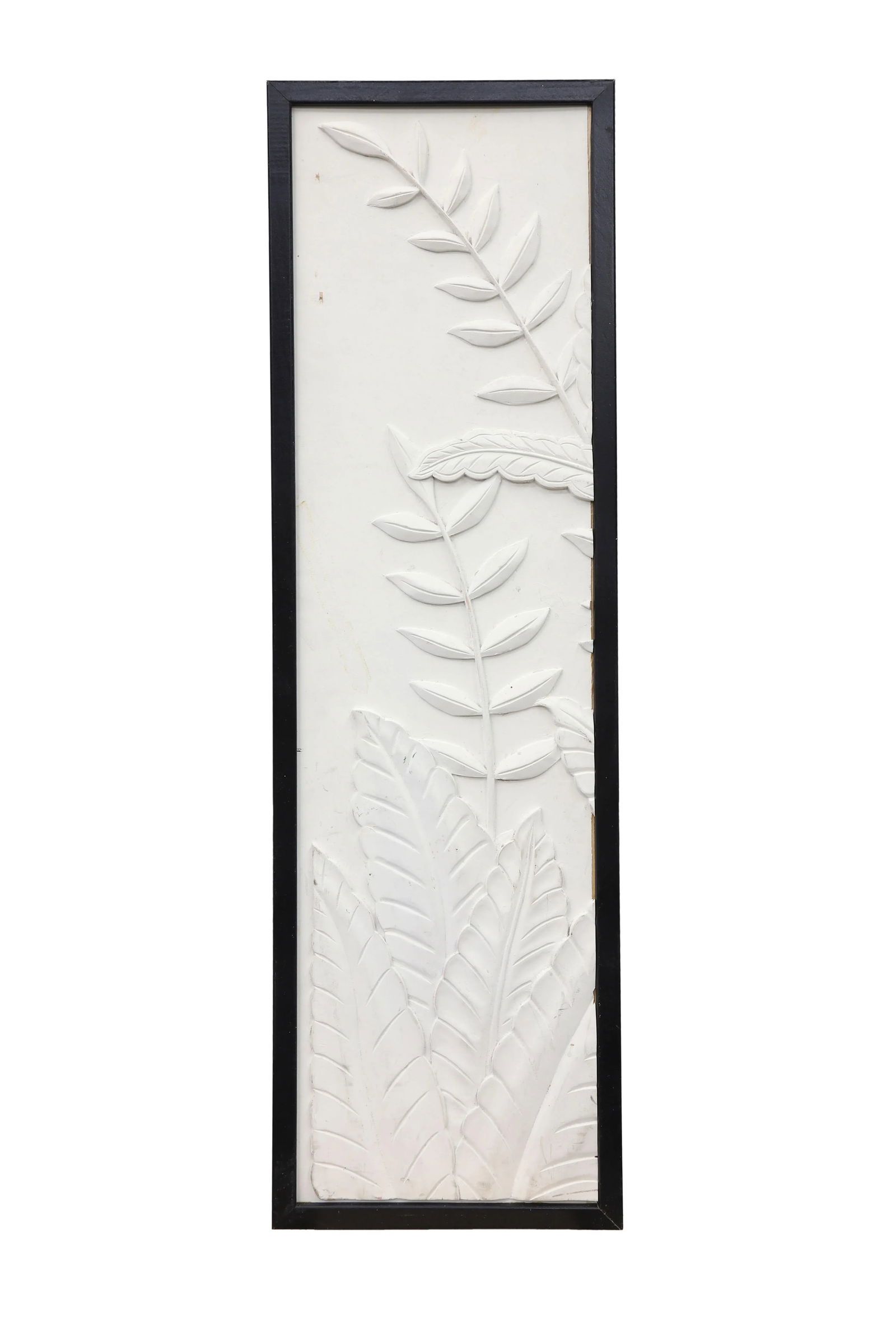 Contemporary Leaves Relief With Black Frame - 3